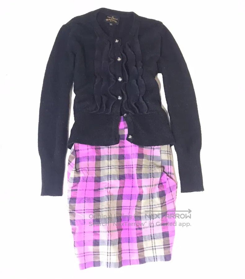 Vivienne Westwood Vivienne Westwood Black and gold matte planet button pleat Size S / US 4 / IT 40 - 5 Thumbnail