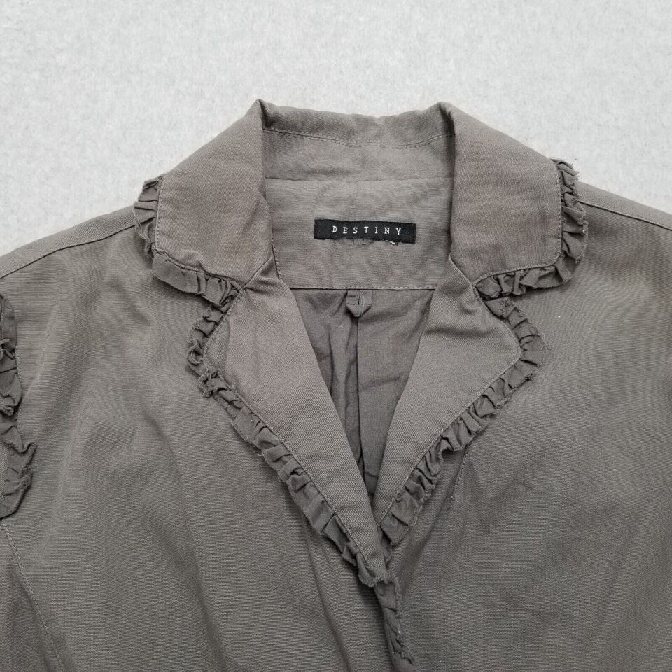 Other Destiny Jacket Womens Medium Large Gray Brown Button Outdoor Size M / US 6-8 / IT 42-44 - 4 Thumbnail