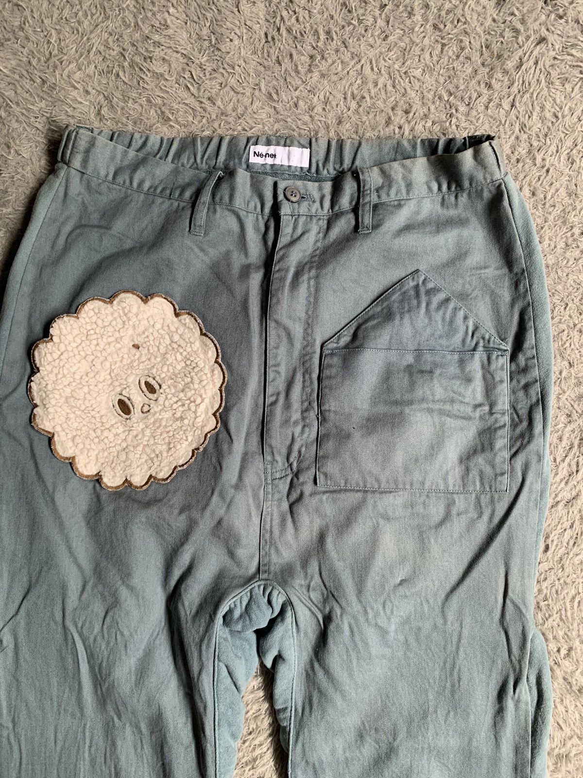 Japanese Brand Vintage Nenet by Issey Miyake Sunfade Drop Cotch Pants Size US 32 / EU 48 - 2 Thumbnail