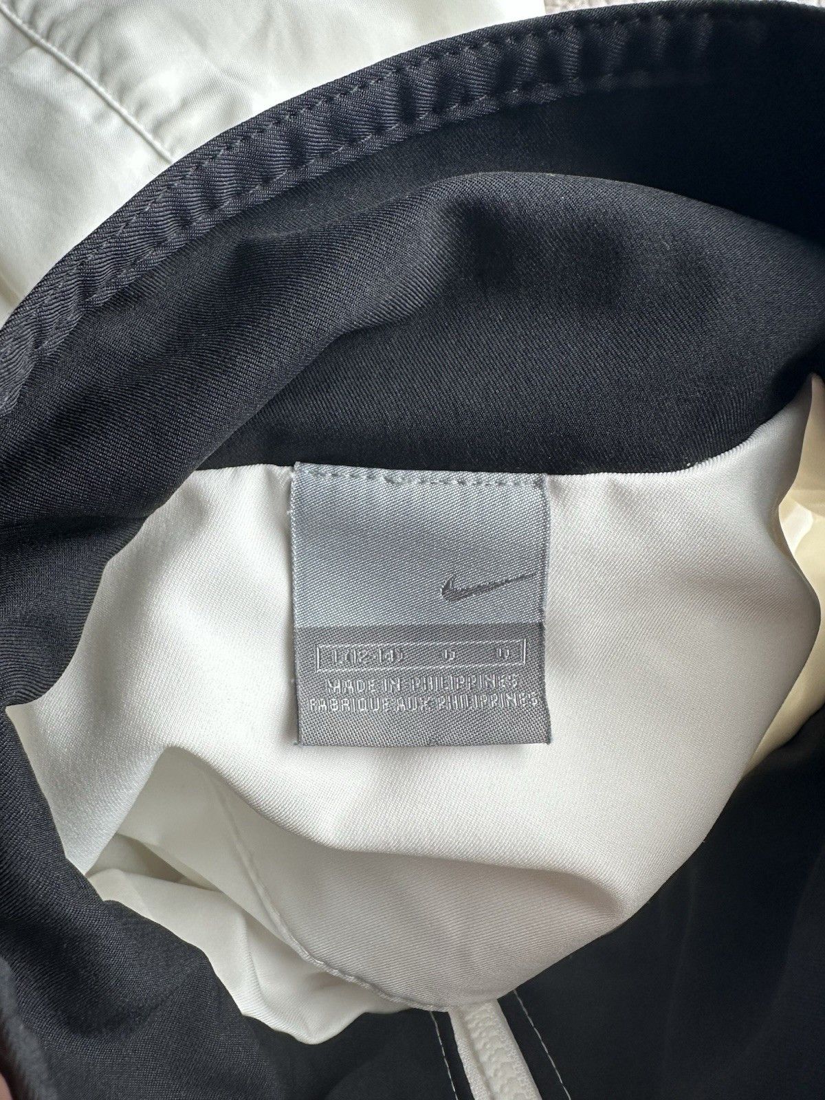 Nike Womens Jacket Nike Full Zip White Black Lightweight, Size L Size L / US 10 / IT 46 - 5 Thumbnail