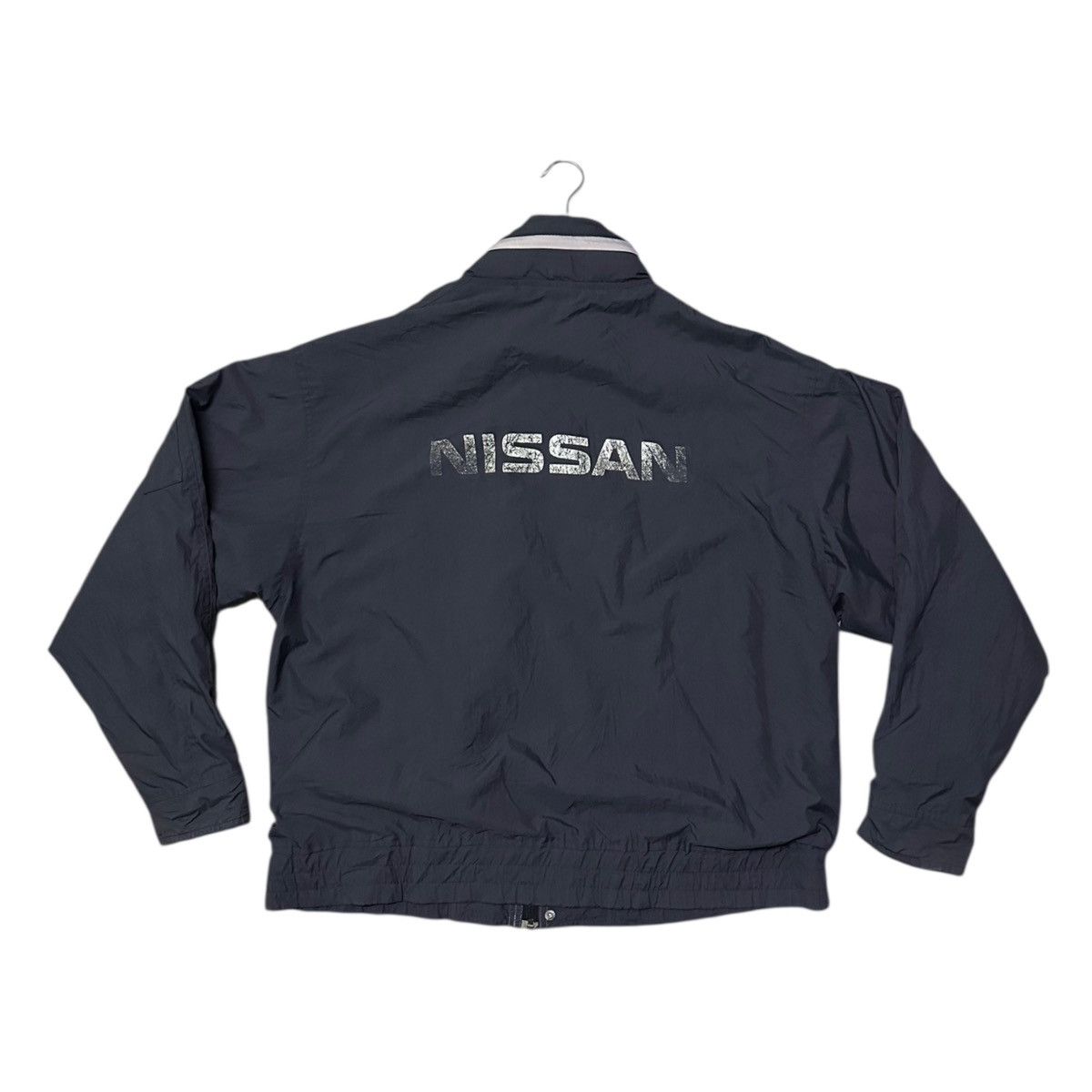 Nissan vintage 90s Nissan workwear windbreaker jacket Size US L / EU 52-54 / 3 - 3 Thumbnail