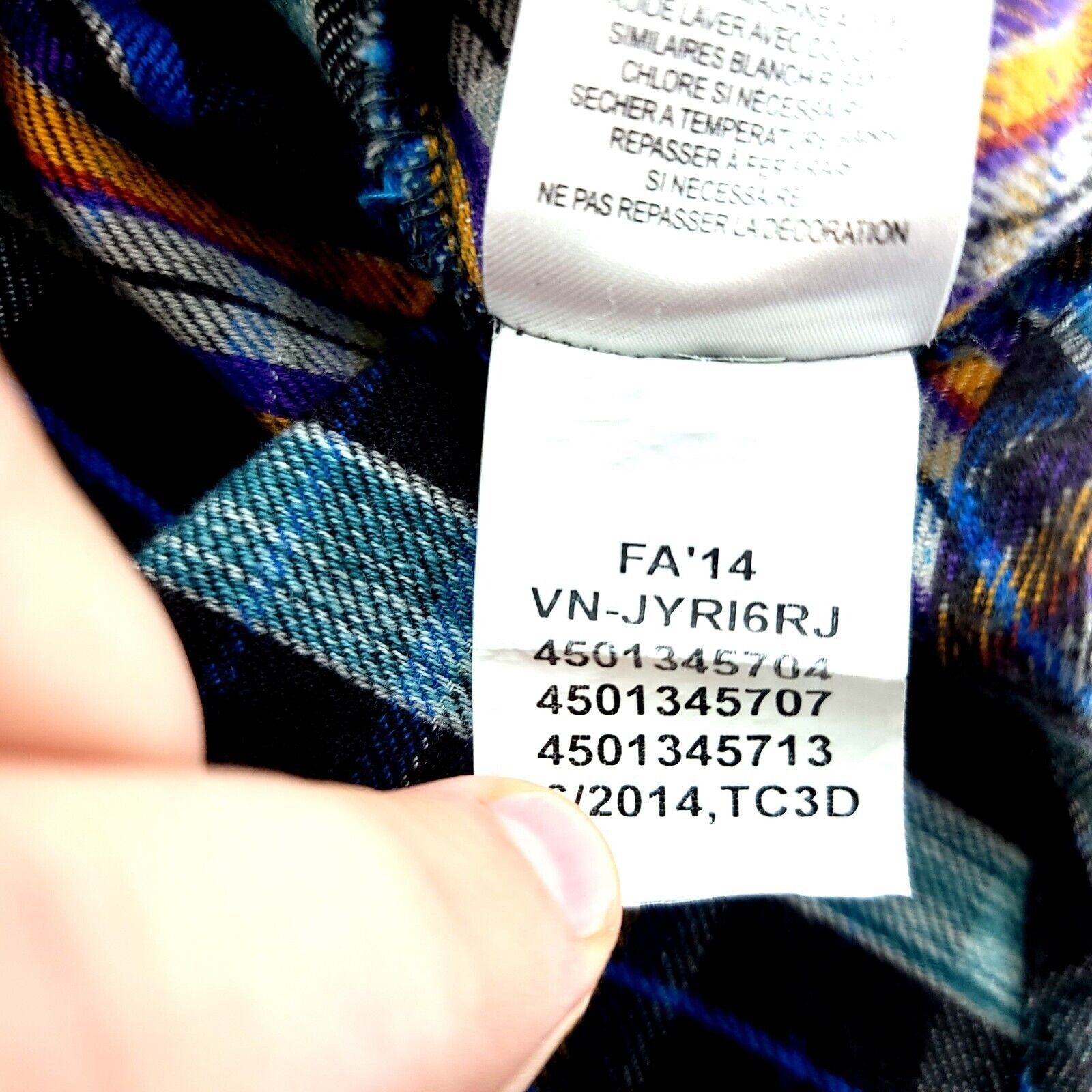 Vans Vans Black Multi-Collared Plaid Flannel Small Collared Dress Size US S / EU 44-46 / 1 - 12 Thumbnail