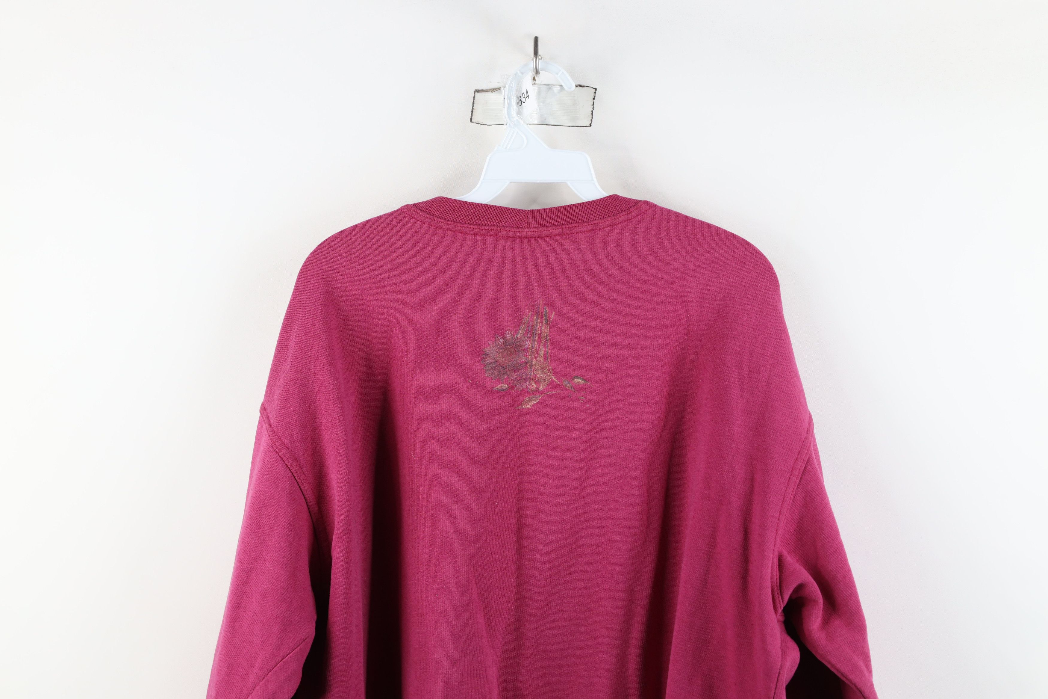 Vintage Vintage 90s Streetwear Nature Flower Bouquet Sweatshirt Size L / US 10 / IT 46 - 12 Thumbnail