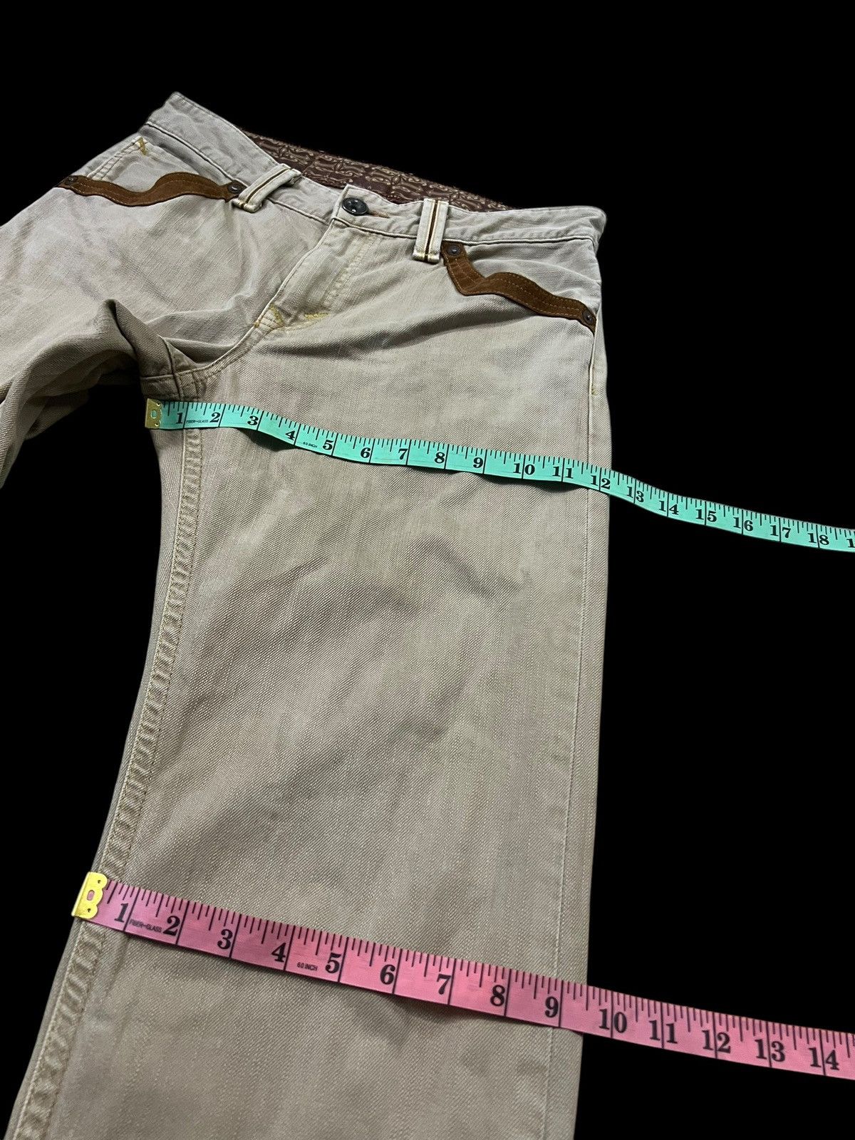 Edwin × If Six Was Nine × Seditionaries FLARE EDWIN EXCLUSIVE VINTAGE BUFFALO HEAD RARE JEANS Size US 31 - 13 Thumbnail