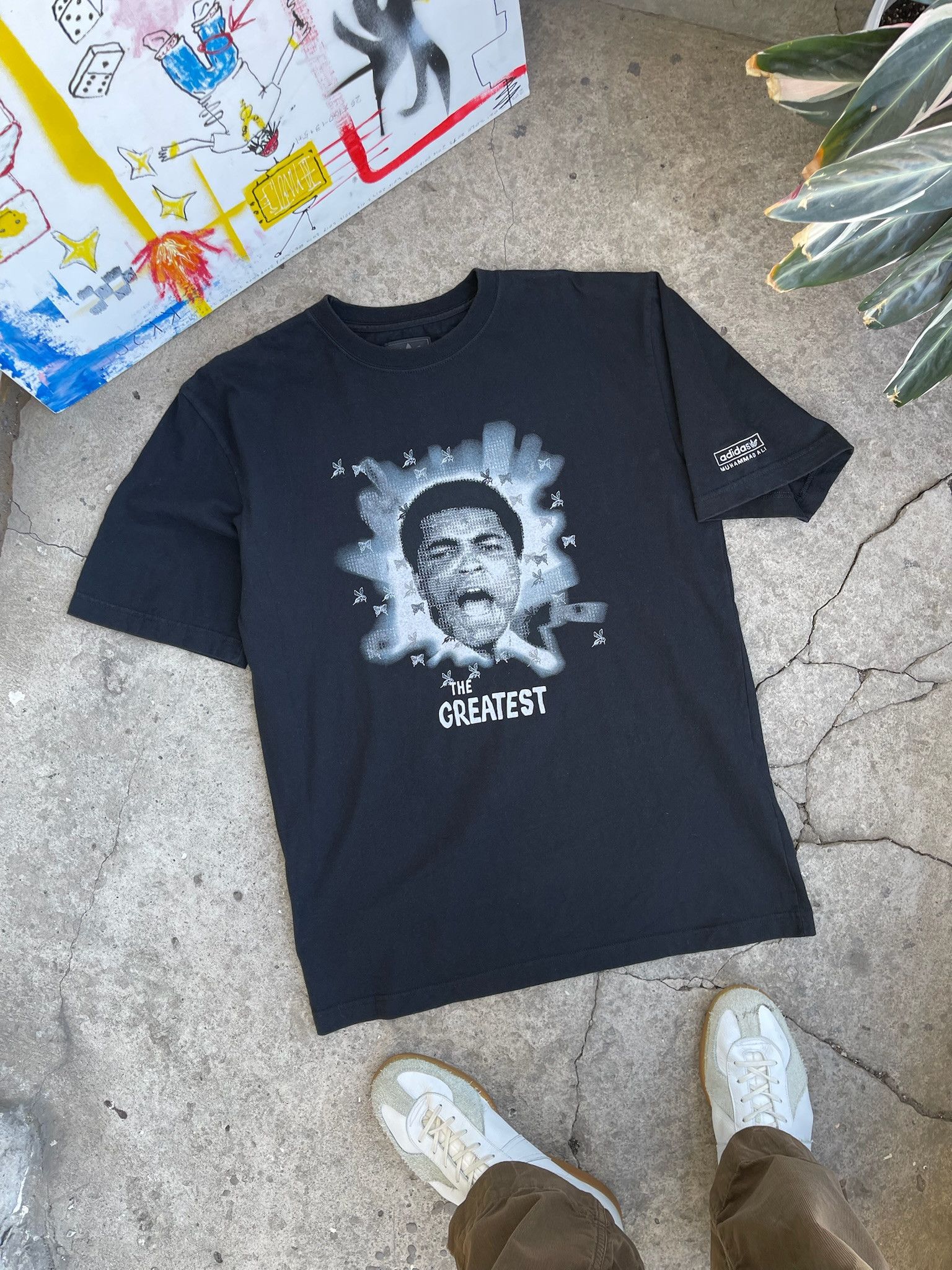 Adidas × Vintage Muhammad Ali 2006 THE GREATEST Vintage T-shirt|Black|size M Size US S / EU 44-46 / 1 - 1 Thumbnail