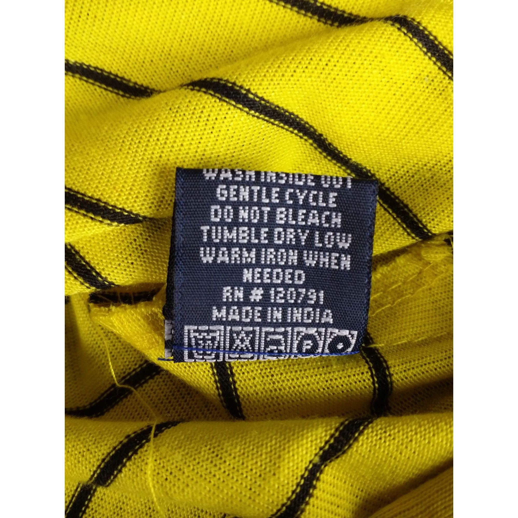 Polo Ralph Lauren Polo Ralph Lauren Tshirt Men Sz 3XL Striped Yellow Black V N Size US XXL / EU 58 / 5 - 9 Thumbnail