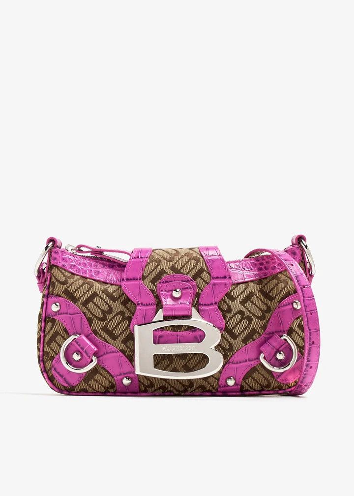Balenciaga o1srvl11e1025 Size: OS / Essex Small Shoulder Bag Pink/Brown Size ONE SIZE - 1 Thumbnail