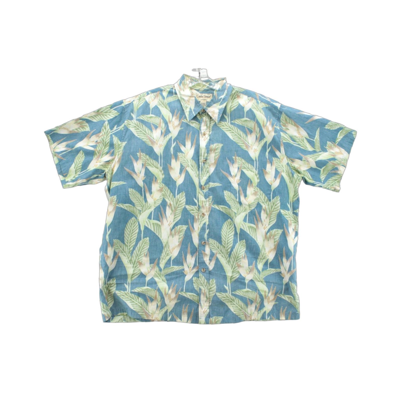ALOHAS VINTAGE Cooke Street Honolulu Hawaiian Shirt Mens 2XL Blue Floral Aloha Vacation Size US XXL / EU 58 / 5 - 1 Thumbnail