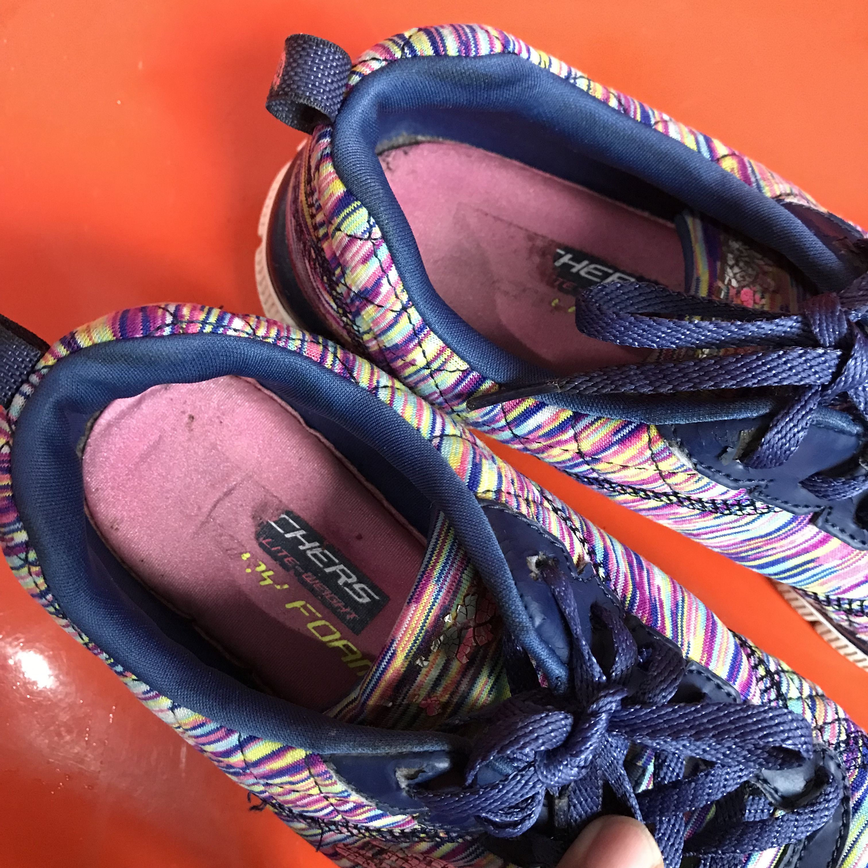 SKECHERS Skechers Flex Appeal Memory Foam Sneakers Pink Multicolor 38 Size US 5.5 / EU 38 - 4 Thumbnail