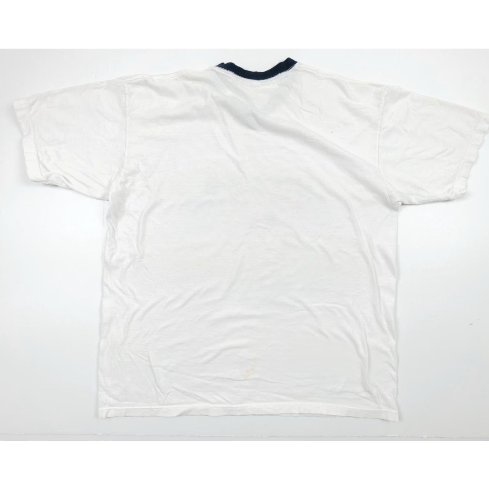 Ralph Lauren VINTAGE Ralph Lauren Shirt Adult Large White Short Sleeve V-Neck Ringer Mens Size US L / EU 52-54 / 3 - 4 Thumbnail