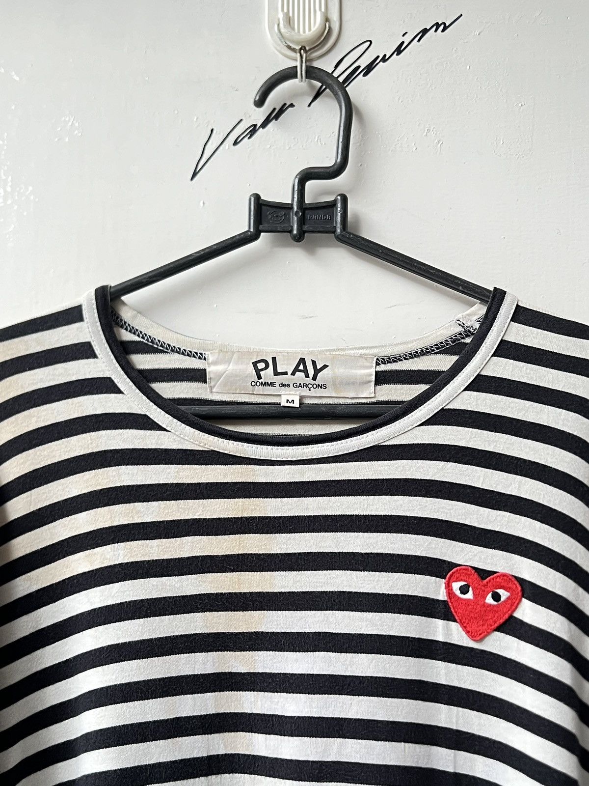 Comme des Garcons Comme Des Garcons Play Striped T-shirt Size US S / EU 44-46 / 1 - 4 Thumbnail