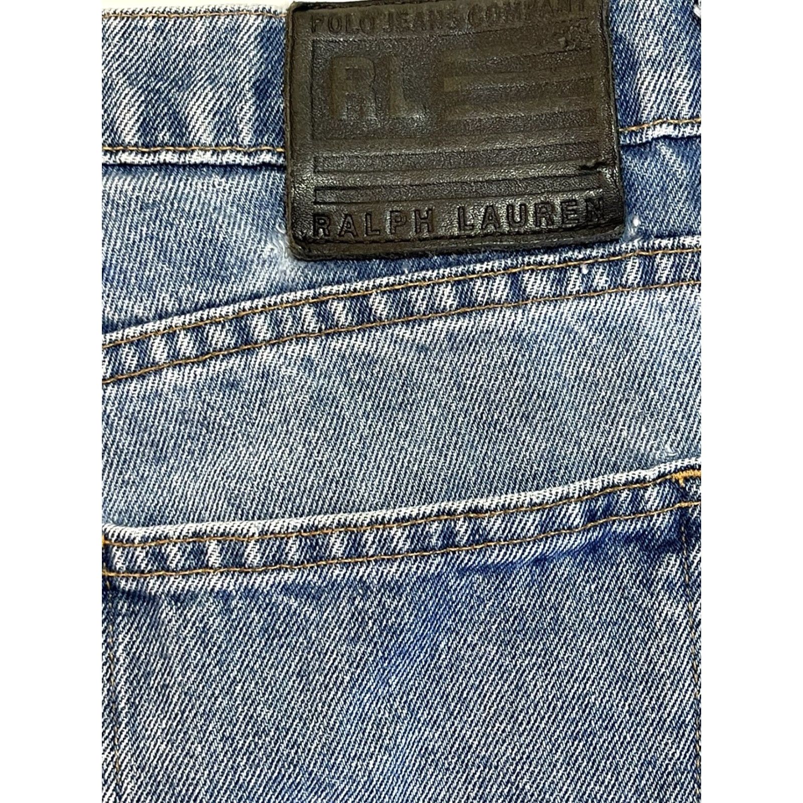 Polo Ralph Lauren VINTAGE Polo Ralph Lauren Mens Shorts Denim 90s Blue 34 Belt Loops 5-Pocket Casual Mens Size US S / EU 44-46 / 1 - 4 Thumbnail