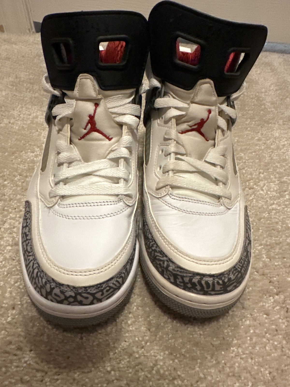 Jordan Brand Air Jordan Spizike White Cement (with polysorb soles) Size US 9.5 / EU 42-43 - 2 Thumbnail