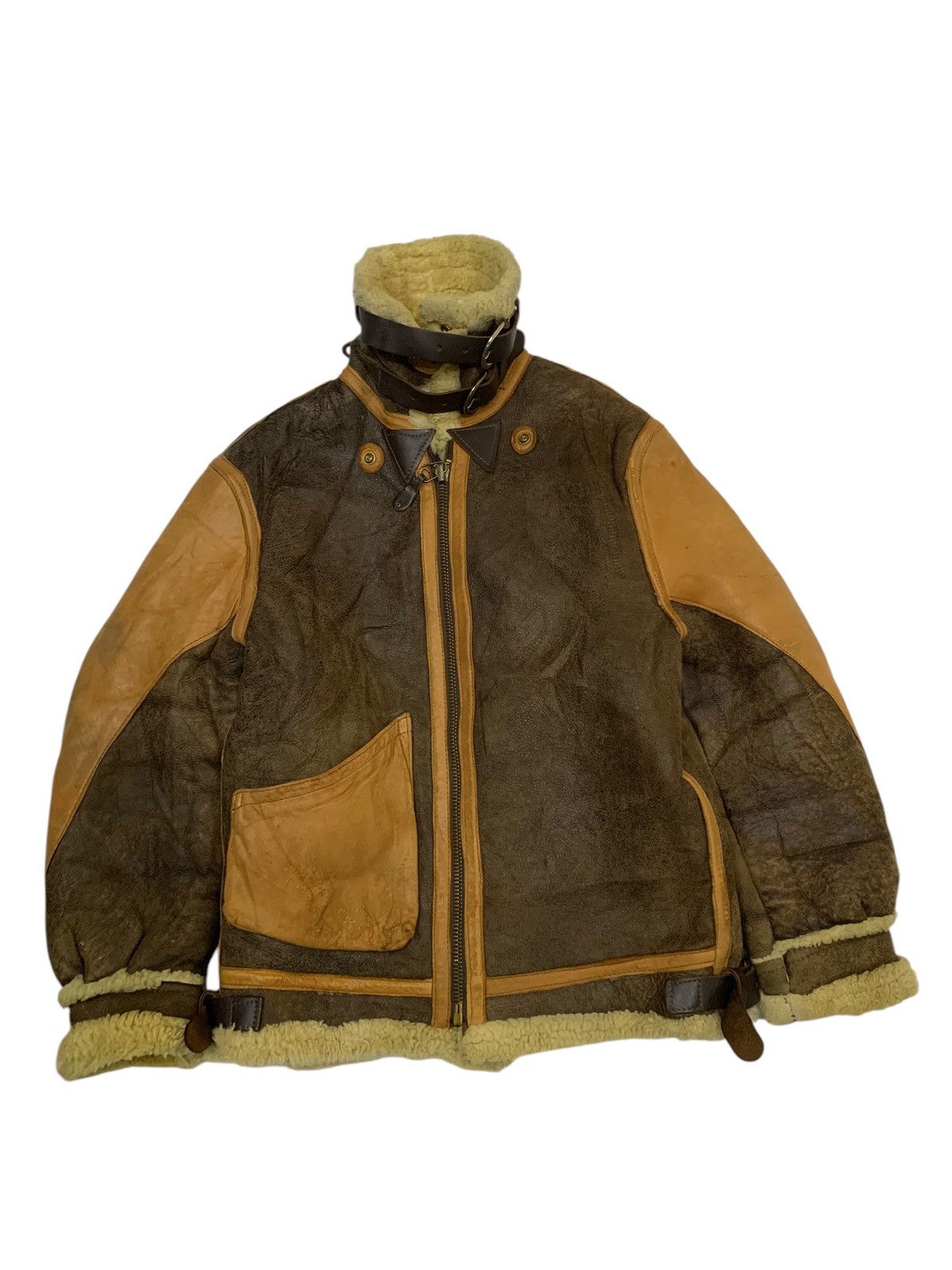 Schott 🔥RARE VTG SCHOTT BROS SHEEPSKINS LEATHER TYPE B3 Size US M / EU 48-50 / 2 - 8 Thumbnail
