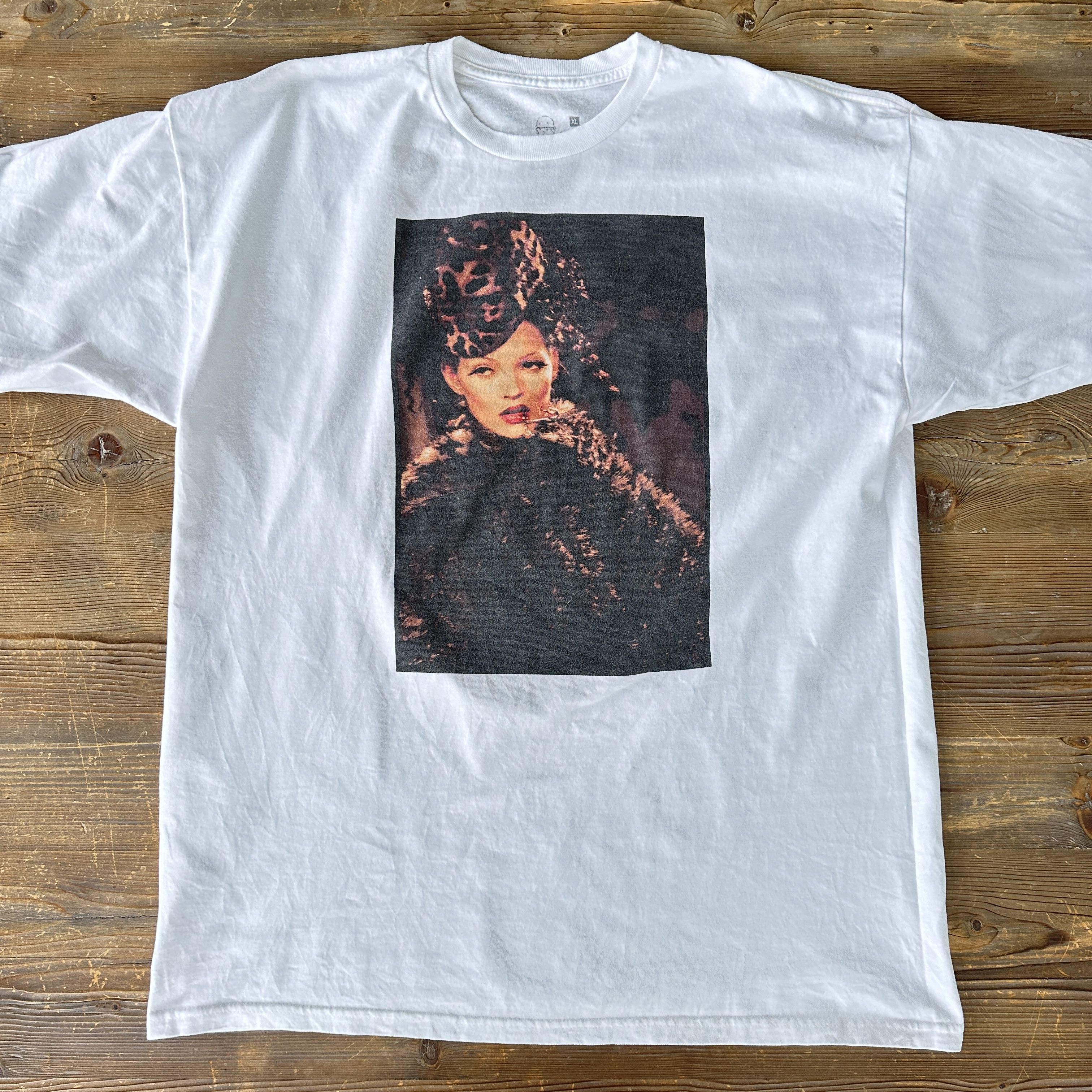 Image of Vintage New 2008 Fuct Shawn Mortensen X Kate Moss Tee in White, Men's (Size XL)