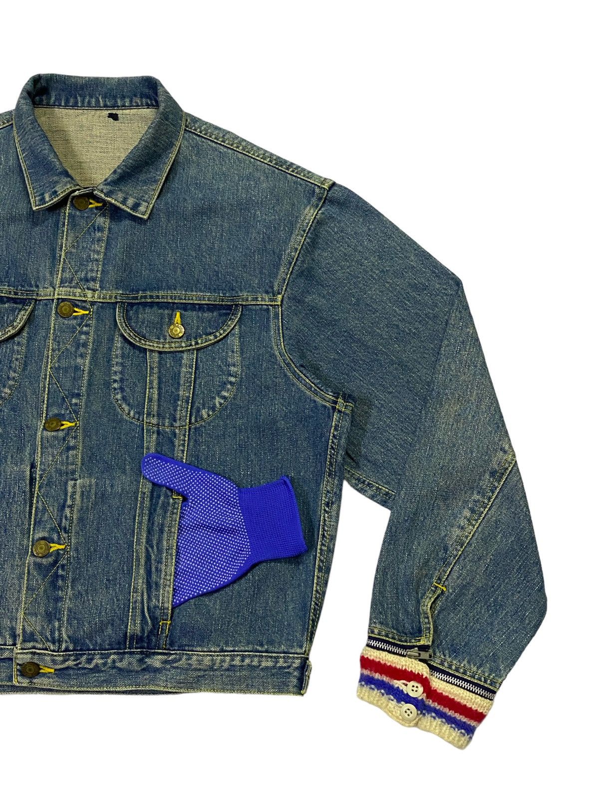 Hysteric Glamour Hysteric Glamour Paris Knit Patch Elfen Logo Denim Jacket Size US L / EU 52-54 / 3 - 15 Thumbnail