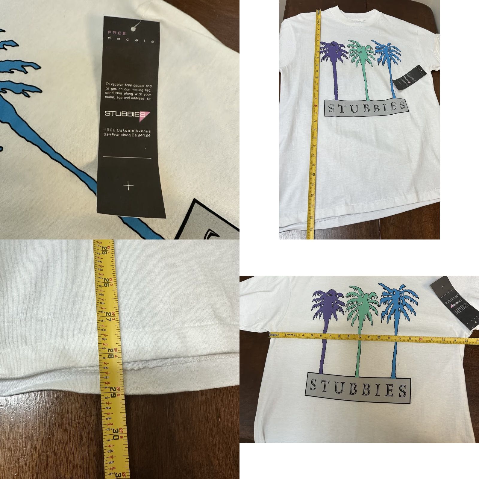 Vintage VINTAGE Stubbies Surf California Palm Trees Graphic T-shirt Single Stitch Size L Size US L / EU 52-54 / 3 - 8 Thumbnail