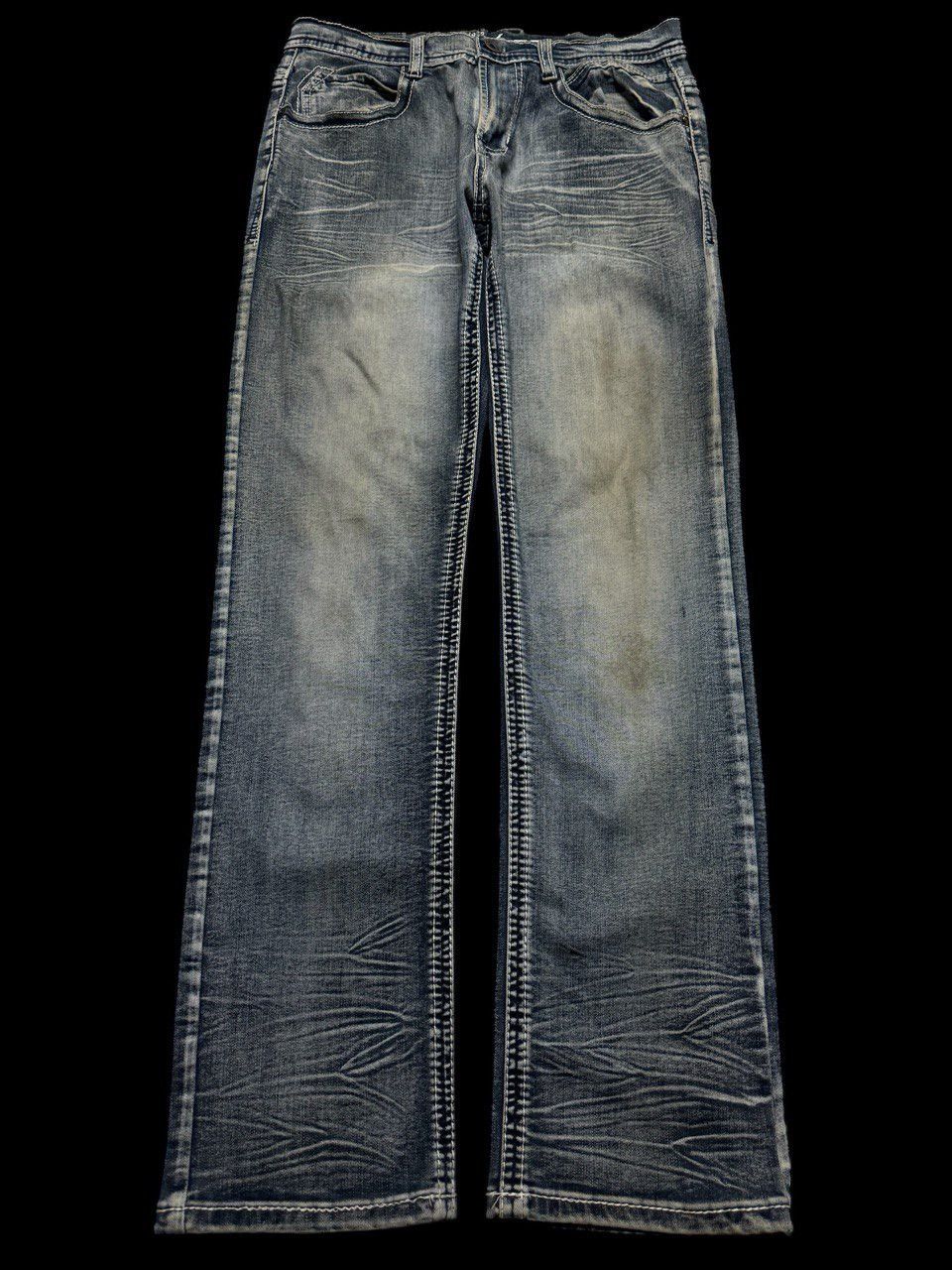 Other Sick 90s Style Oxygen Rusty Mudwash Acid Style Clawmark Jean Size US 31 - 1 Thumbnail