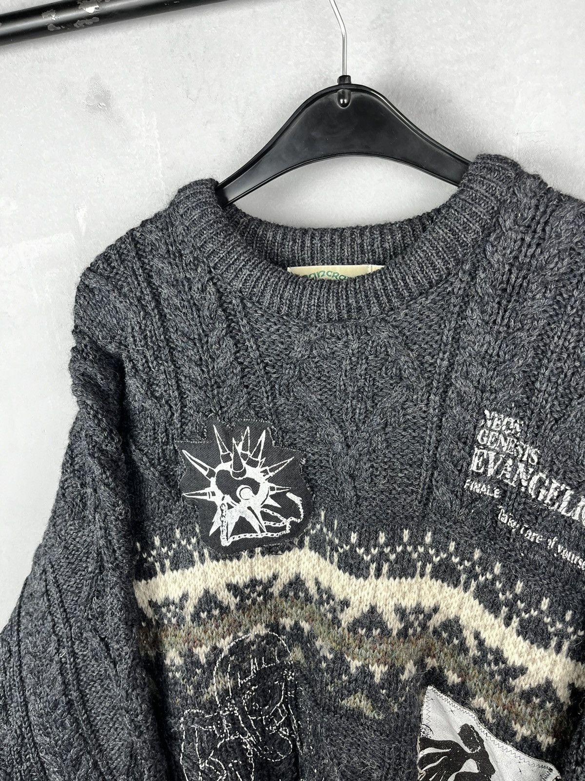Vintage Distressed Knit ART sweater vintage Size US XL / EU 56 / 4 - 8 Thumbnail