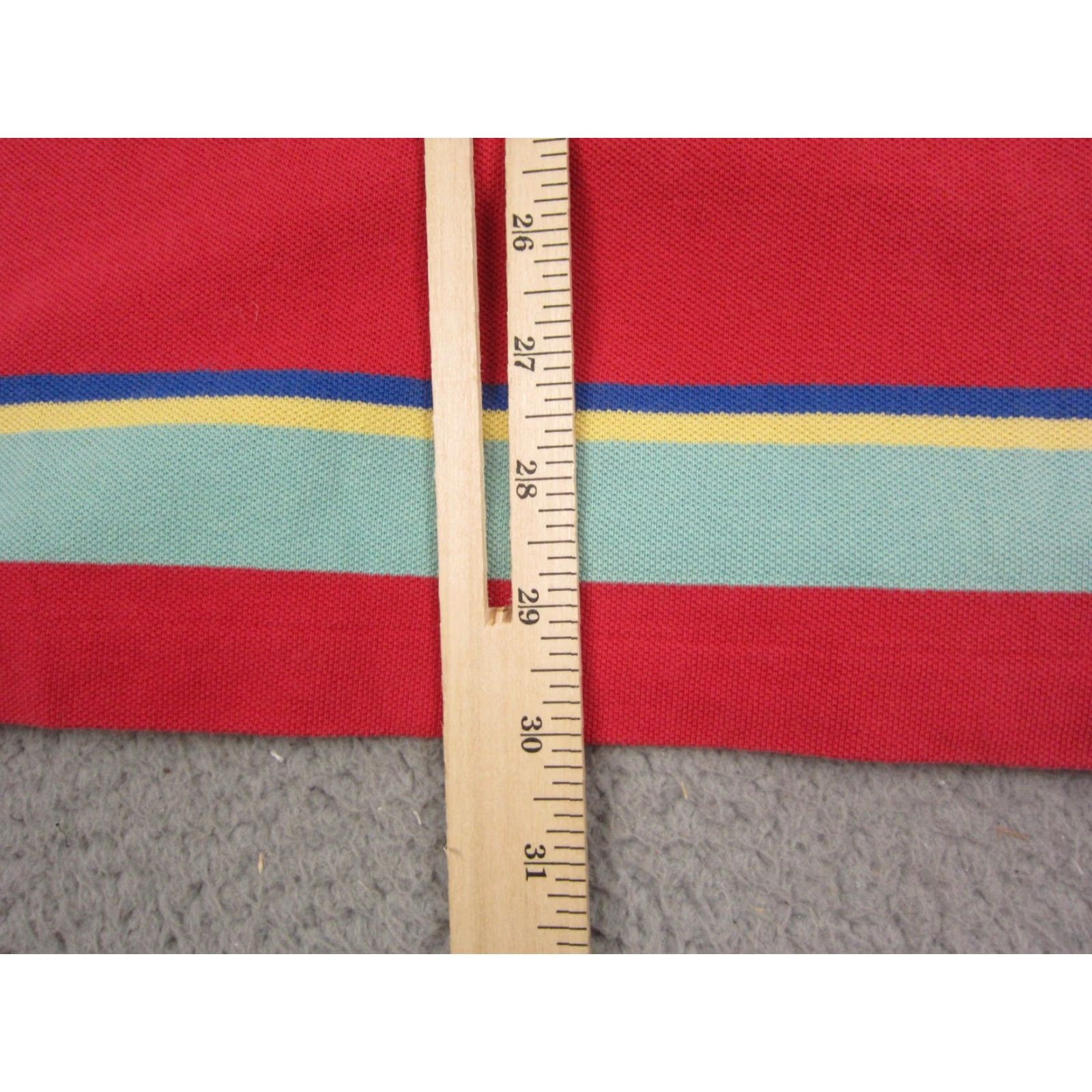 Polo Ralph Lauren VINTAGE Polo Ralph Lauren Polo Shirt Mens 2XL XXL Red Green Striped Pony Golf Size US XXL / EU 58 / 5 - 7 Thumbnail