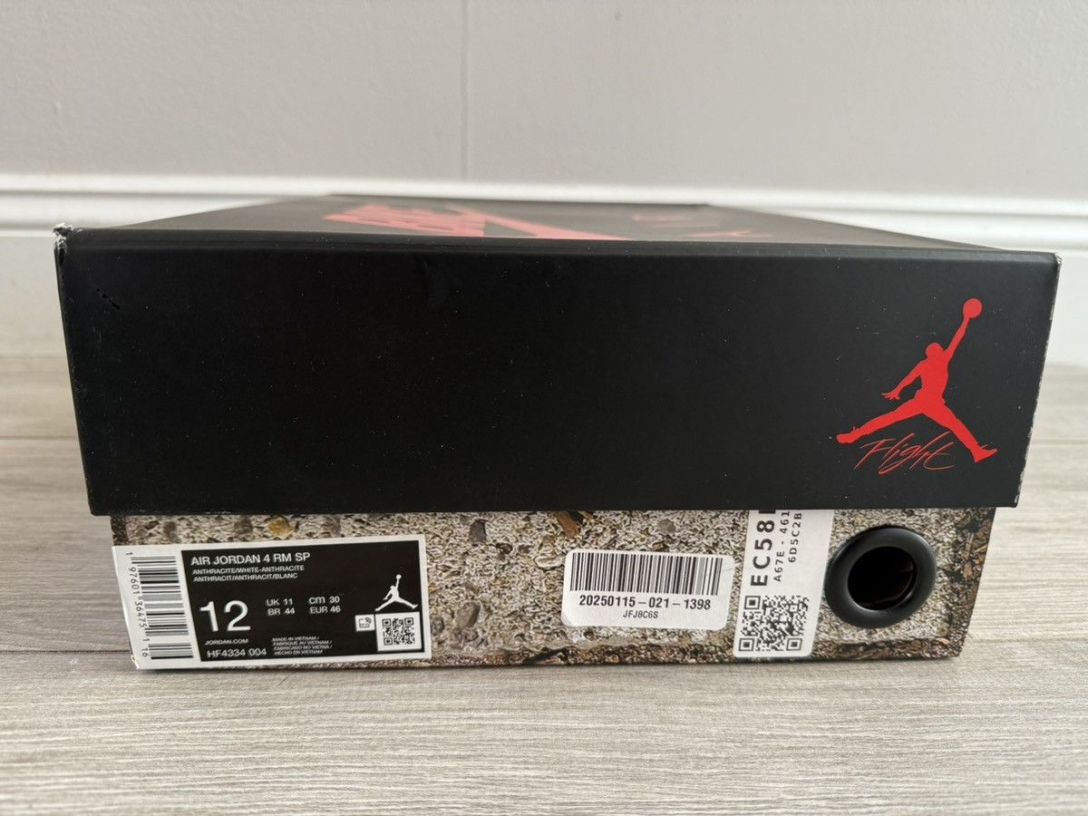 Jordan Brand Nigel Sylvester Jordan 4 RM Driveway Grey Anthracite Red 12 Size US 12 / EU 45 - 12 Thumbnail