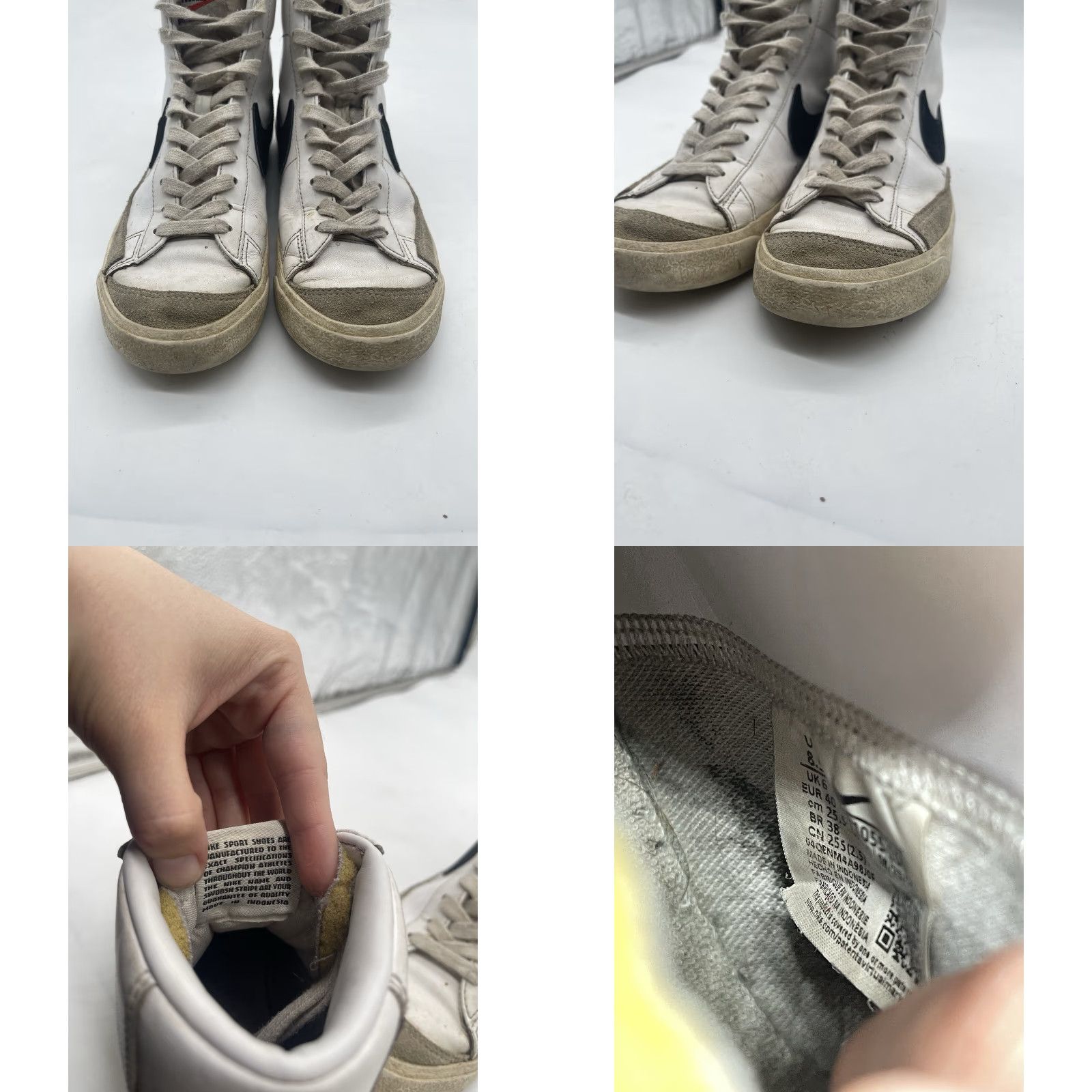 Nike Womens Nike Blazer Mid 77 Vintage Sail Light Bone Shoes Size 8.5 Blazer Size M / US 6-8 / IT 42-44 - 8 Thumbnail