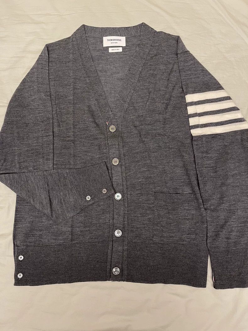 Thom Browne Thom Browne a cardigan sweater Size US L / EU 52-54 / 3 - 1 Thumbnail