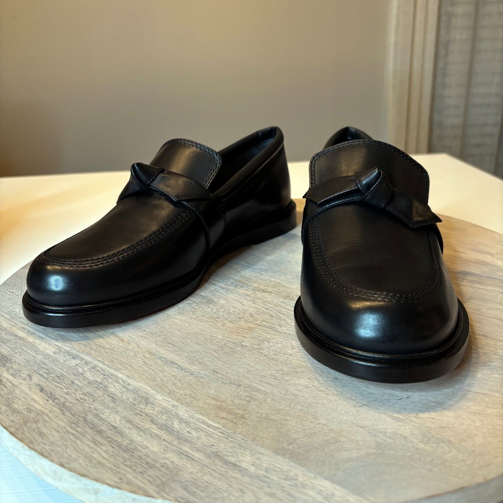 Alexandre Birman Alexandre Birman Clarita Chunky Loafer Black Leather Sz 7.5 Size US 7.5 / IT 37.5 - 6 Thumbnail