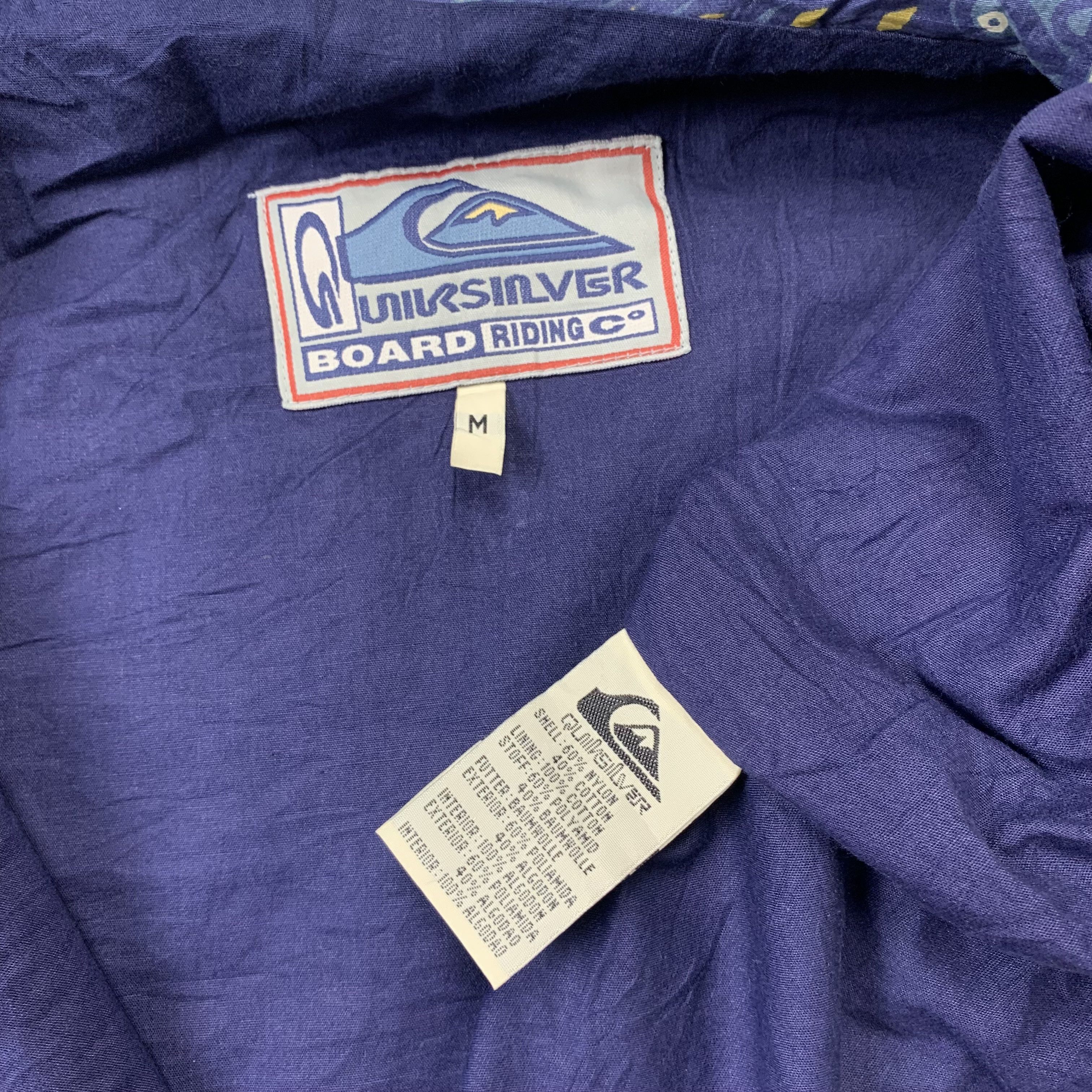 Quiksilver Vintage Quiksilver Board Riding Pattern Jacket Size US M / EU 48-50 / 2 - 11 Thumbnail