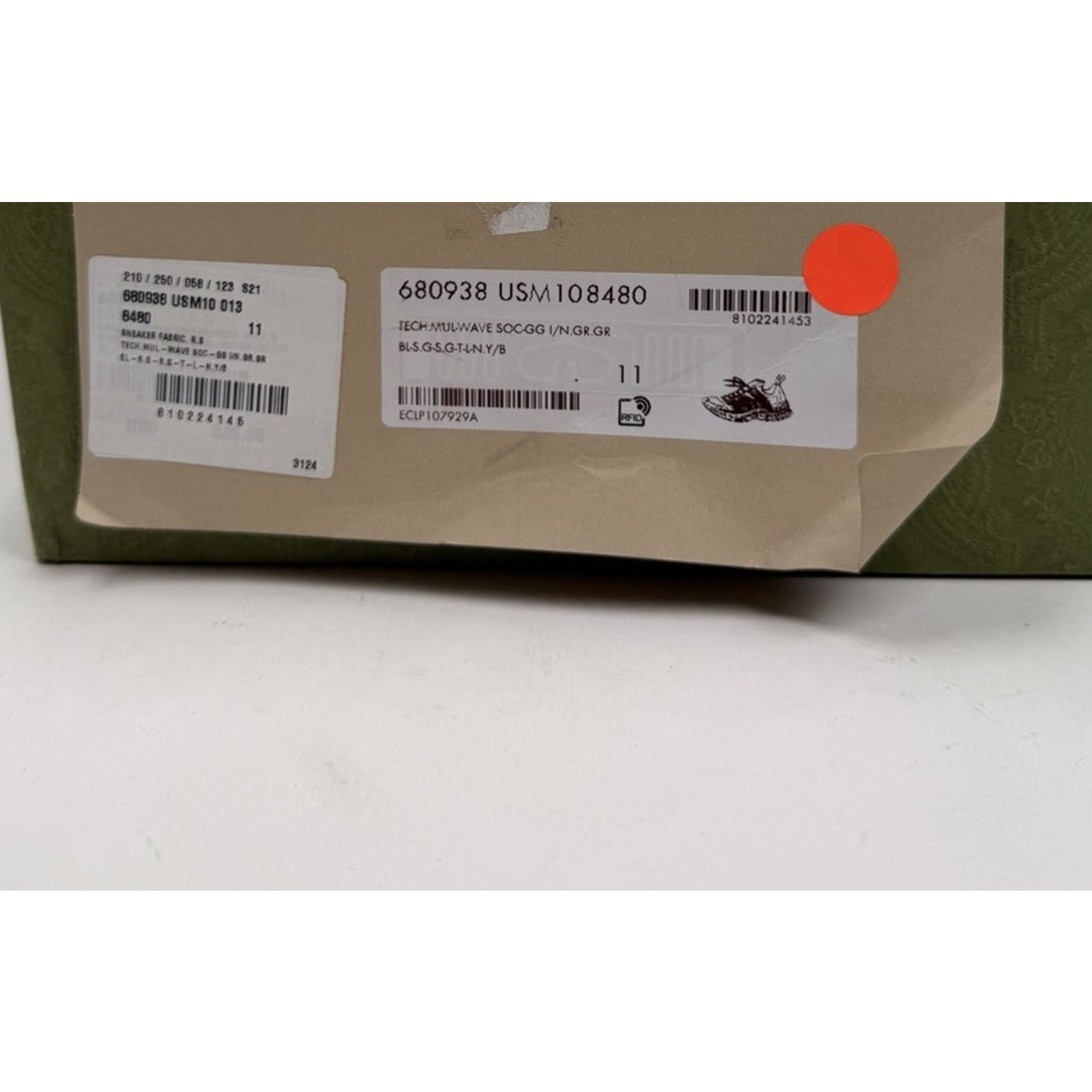 Gucci Size 11.5US - Gucci Run GG Black Yellow Knit Sneakers NEW Size US 11.5 / EU 44-45 - 10 Thumbnail