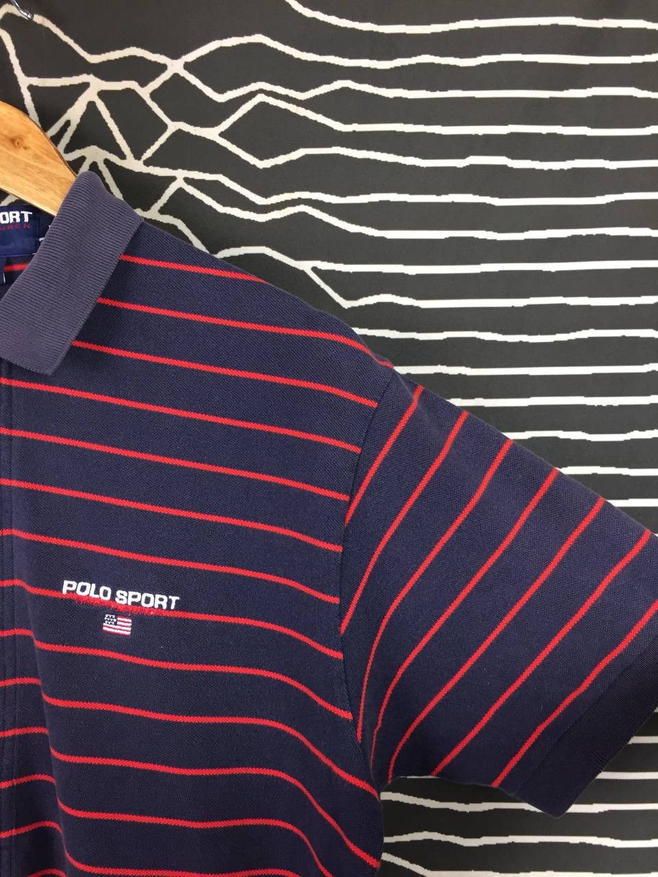 Polo Ralph Lauren Vtg Polo Sport Ralph Lauren Embroidered Logo Stripe Polo Tee Size US M / EU 48-50 / 2 - 5 Thumbnail