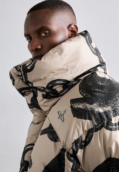 Vivienne Westwood o1srvl11e0326 Hero Puffer Jacket in Beige/Black Size US L / EU 52-54 / 3 - 6 Thumbnail