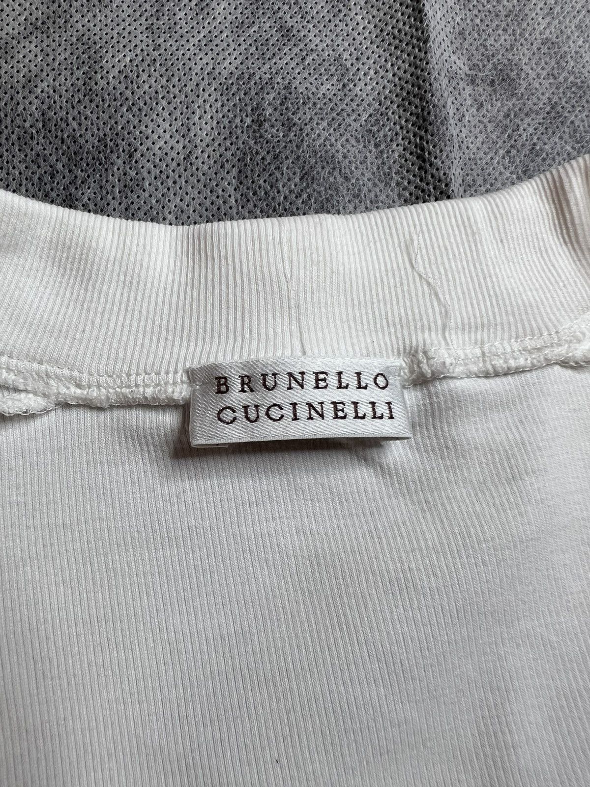 Brunello Cucinelli Brunello Cucinelli White T-Shirt Size XL / US 12-14 / IT 48-50 - 7 Thumbnail