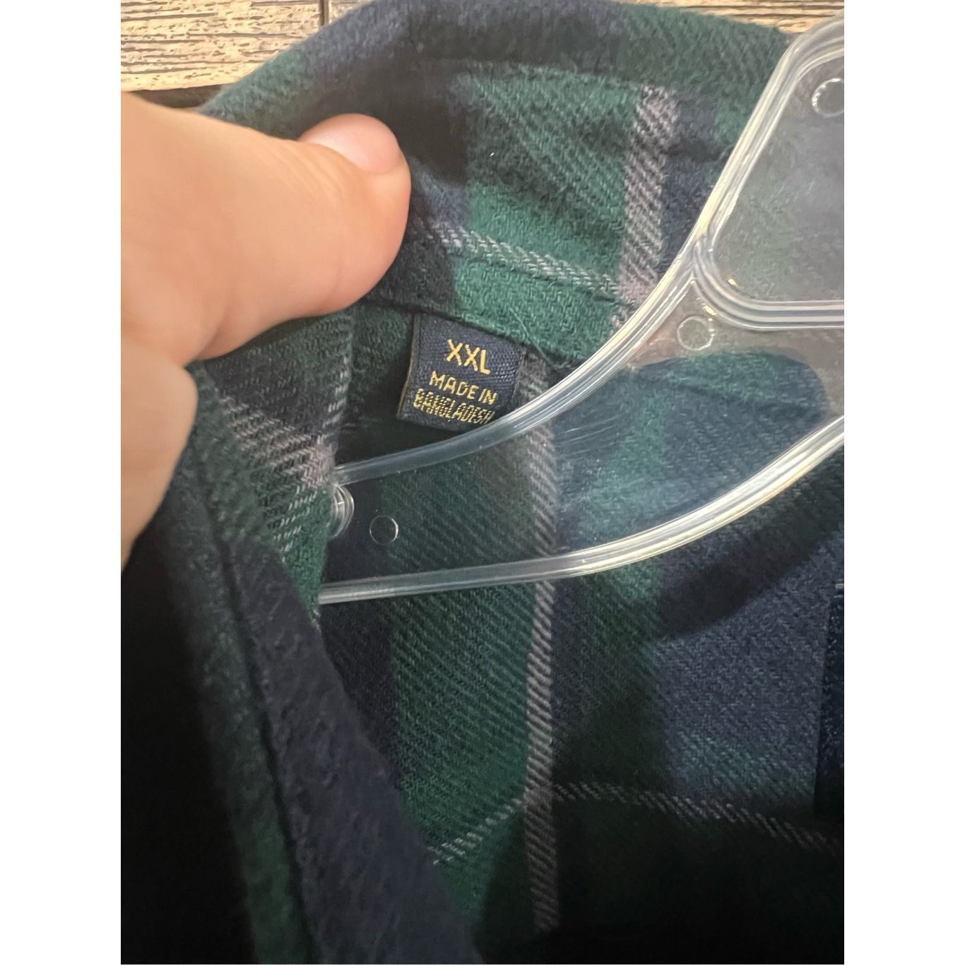 JACHS NY Jachs NWT Mens Heritage Flannel Button Shirt Long Sleeve Blu Size US XXL / EU 58 / 5 - 4 Thumbnail