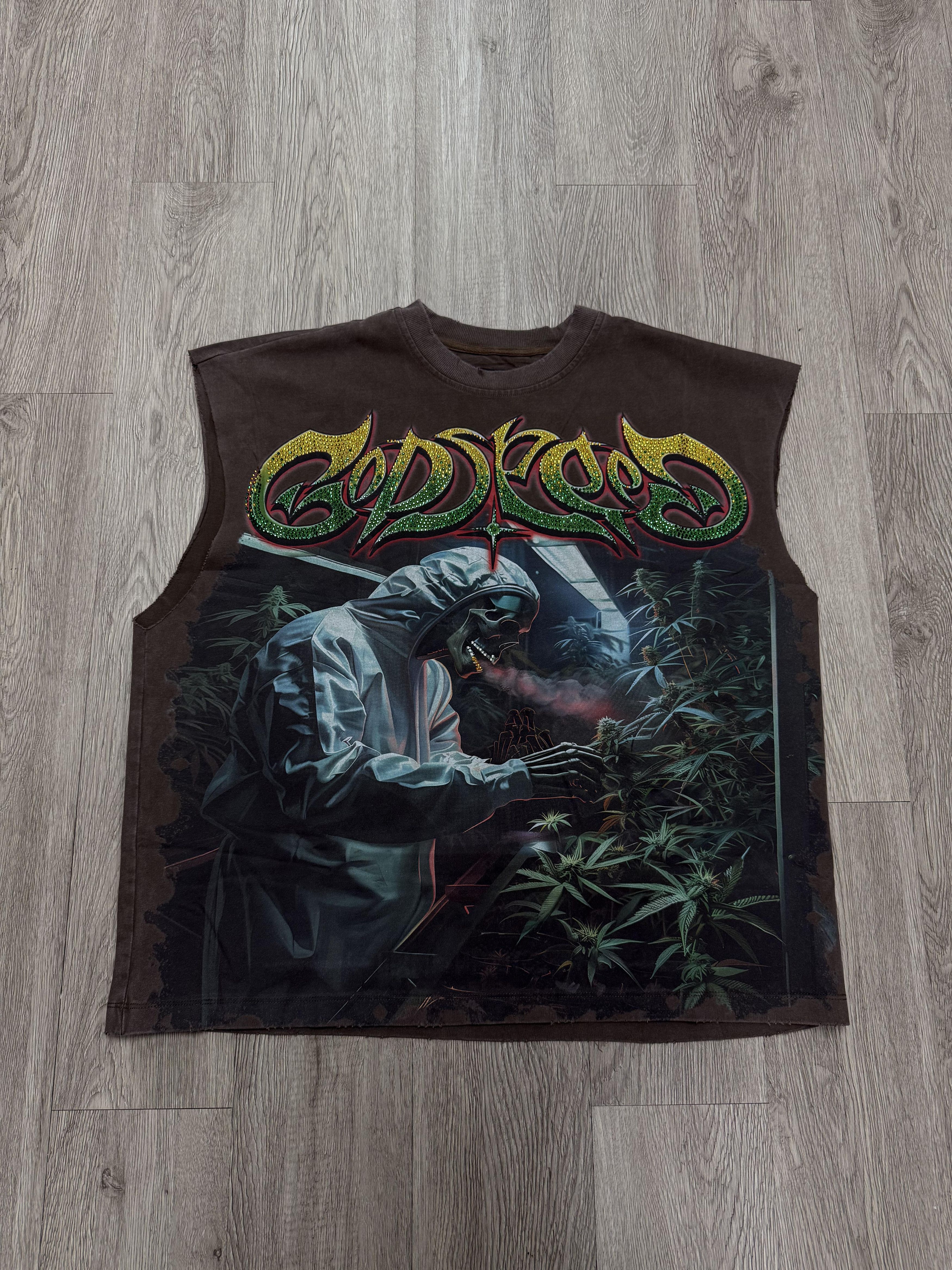 Godspeed Godspeed "420 Indoor VVS" Brown Sleeveless Tee Size US S / EU 44-46 / 1 - 1 Thumbnail