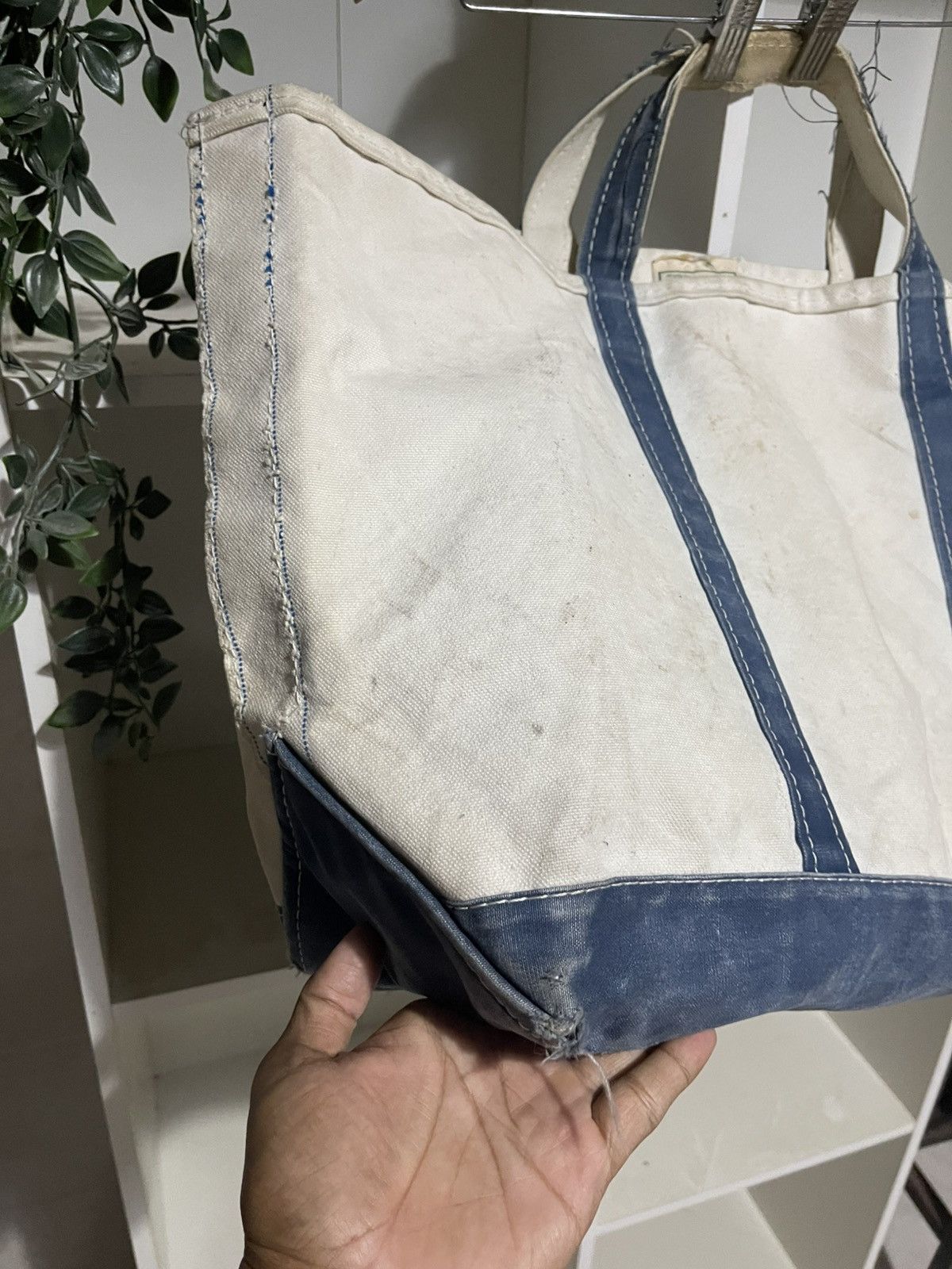 L.L. Bean Vintage 80s Distressed and Dirty Archive Boat & Tote Bag Size ONE SIZE - 3 Thumbnail