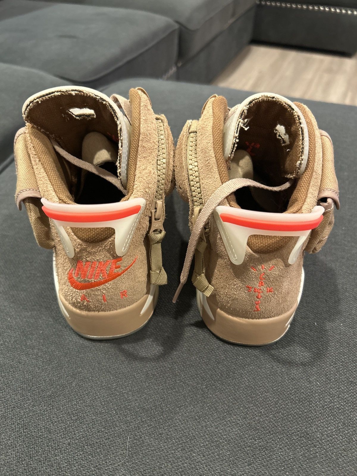 Other Air Jordan 6 Retro x Travis Scott “British Khaki” Size US 7 / EU 40 - 2 Thumbnail