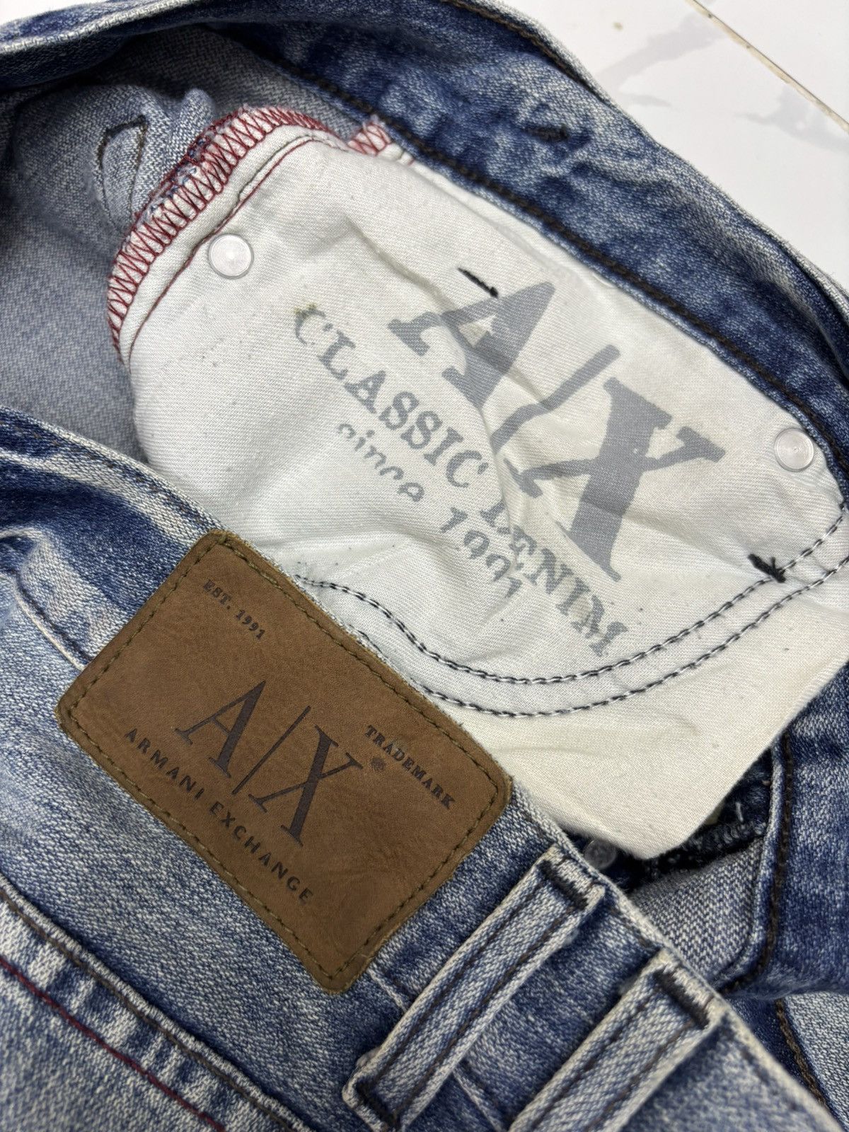 Kapital Baggy Flare Armani Exchange Distressed Denim Flare Jeans Size US 36 / EU 52 - 12 Thumbnail