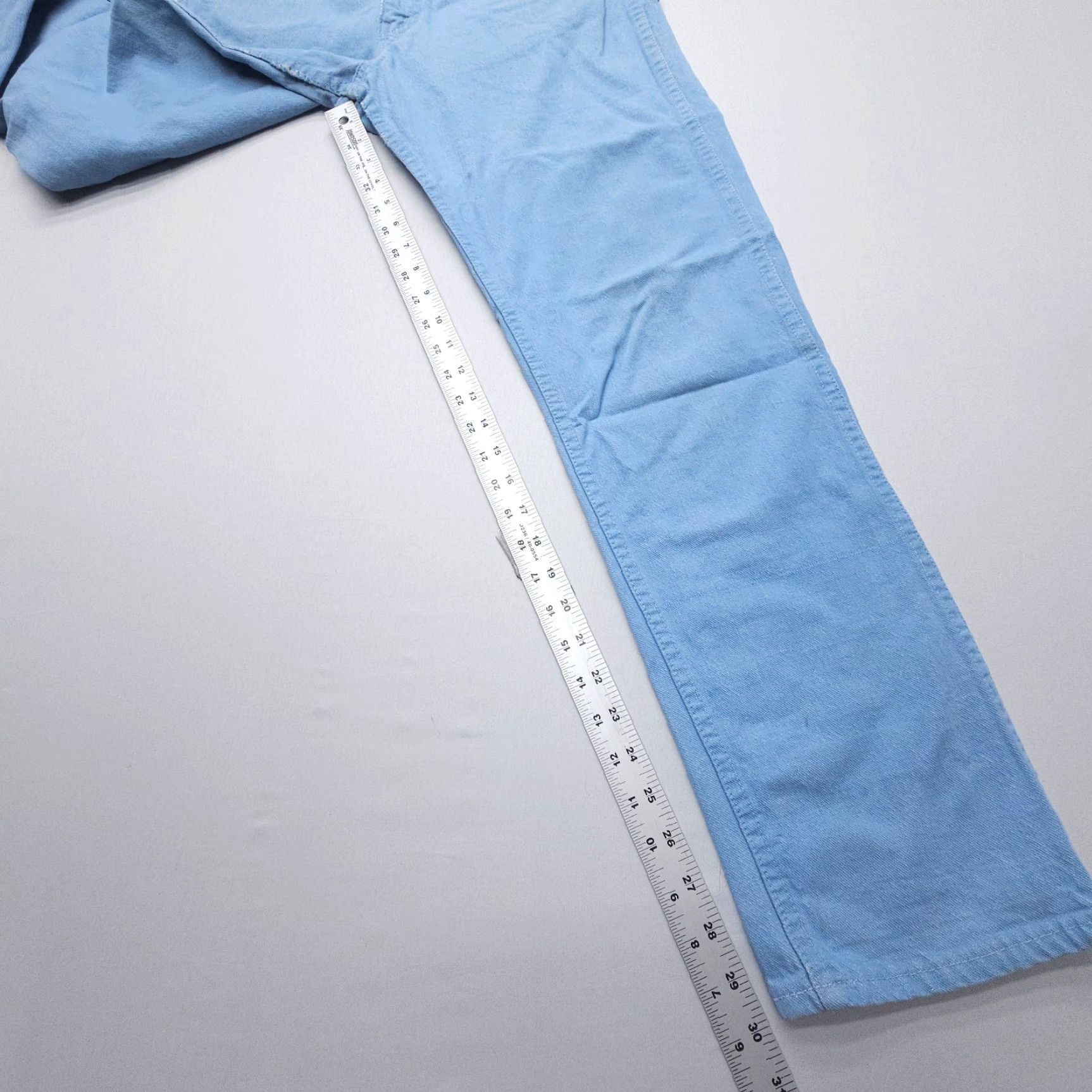 Levi's VINTAGE Levi's Jeans 32 x 30 Light Blue 70s 80s White Tab Straight Denim Mens Regular Blue Comfort Distressed Pockets 5-Pocket Design USA Size US 32 / EU 48 - 7 Thumbnail