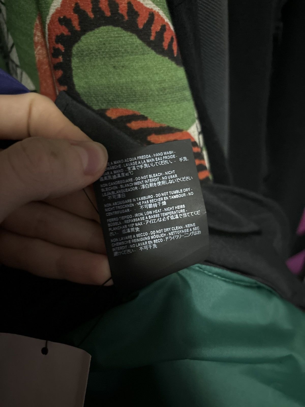 Balenciaga Balenciaga Oversized Green/Purple/Black Jacket Size US XXL / EU 58 / 5 - 5 Thumbnail