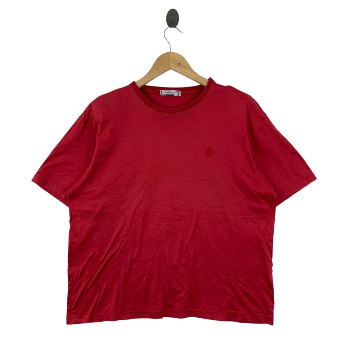 Yves Saint Laurent Vintage 90s YVES SAINT LAURENT Ysl Small Embroidered Tshirt Size US M / EU 48-50 / 2 - 1 Thumbnail