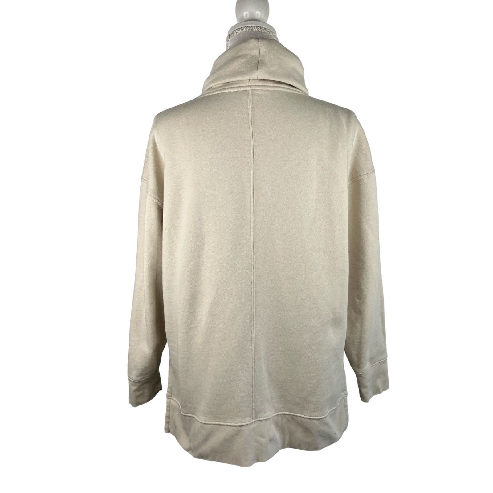 Athleta Athleta 24/7 Funnel Neck Sweatshirt Putty Medium Beige Size M / US 6-8 / IT 42-44 - 5 Thumbnail