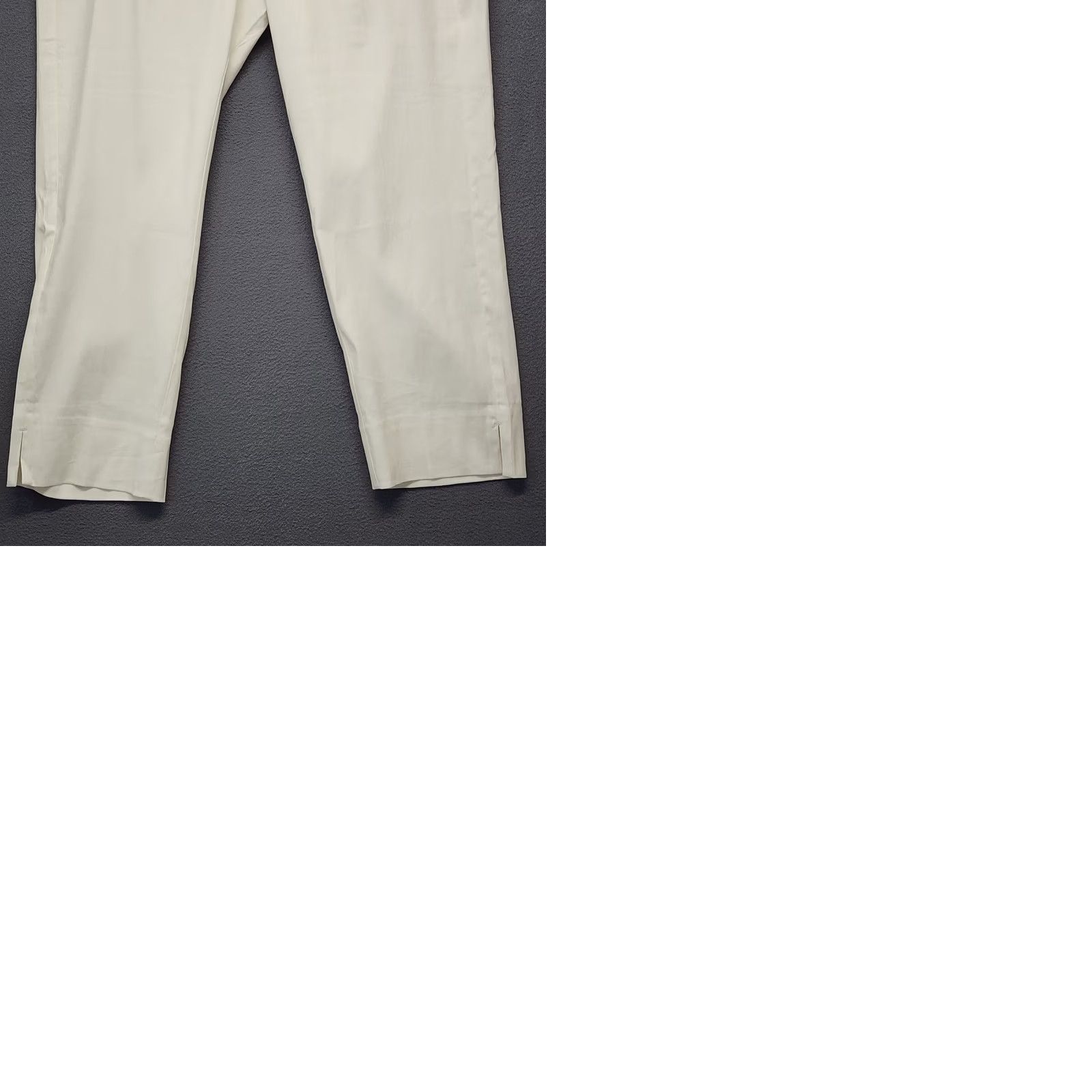 J. Jill J Jill Pants Womens Large White Linen Blend Stretch Cropped Faux Pockets L Ladies White Linen Blend Cropped Pants Womens Size 36" / US 14 / IT 50 - 9 Thumbnail