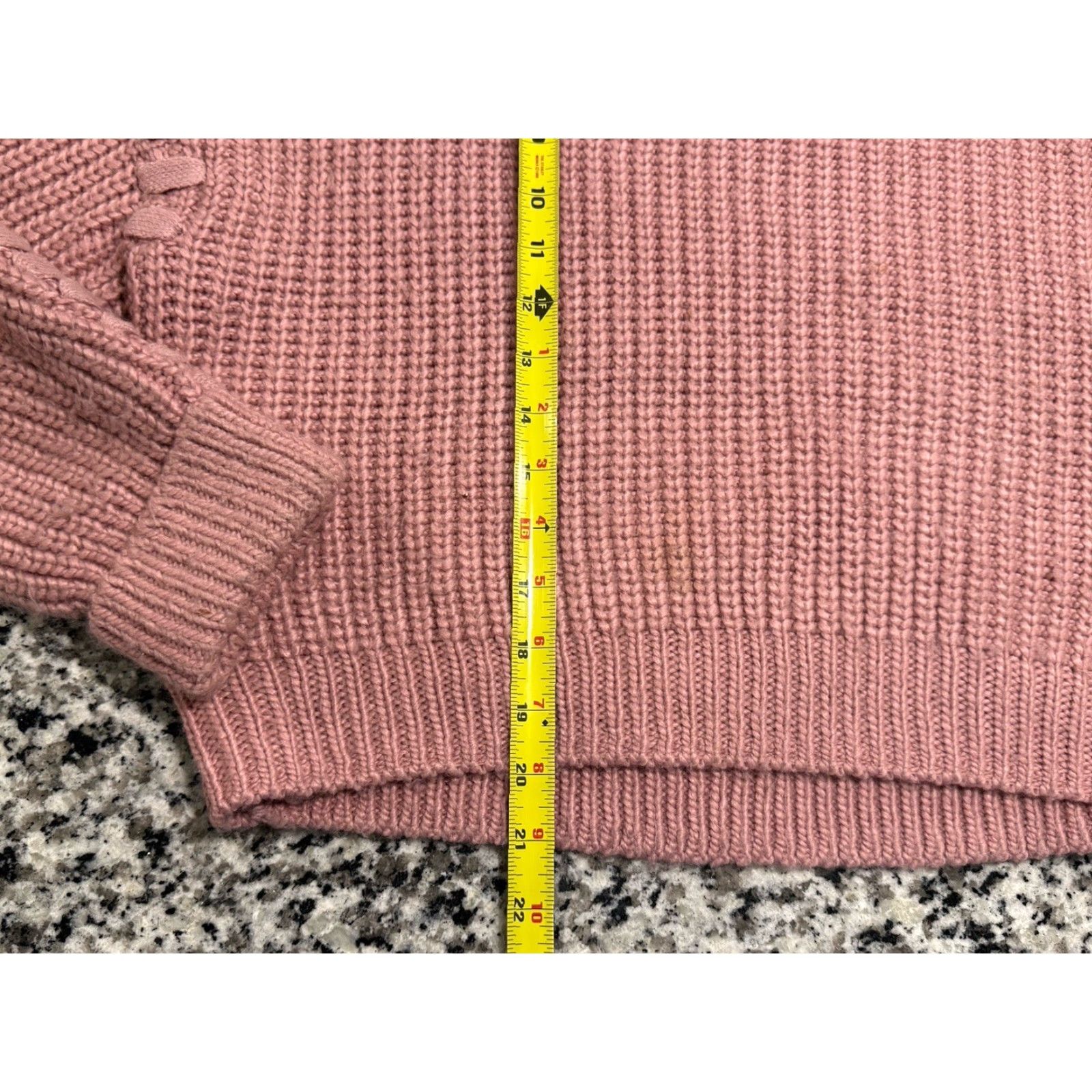 Cinq a Sept Cinq à Sept Lennon Sweater Women's M Pink Sand Stitch-Detail Knit Crew Neck Dolman Long Sleeve Pullover Knit Size M / US 6-8 / IT 42-44 - 5 Thumbnail