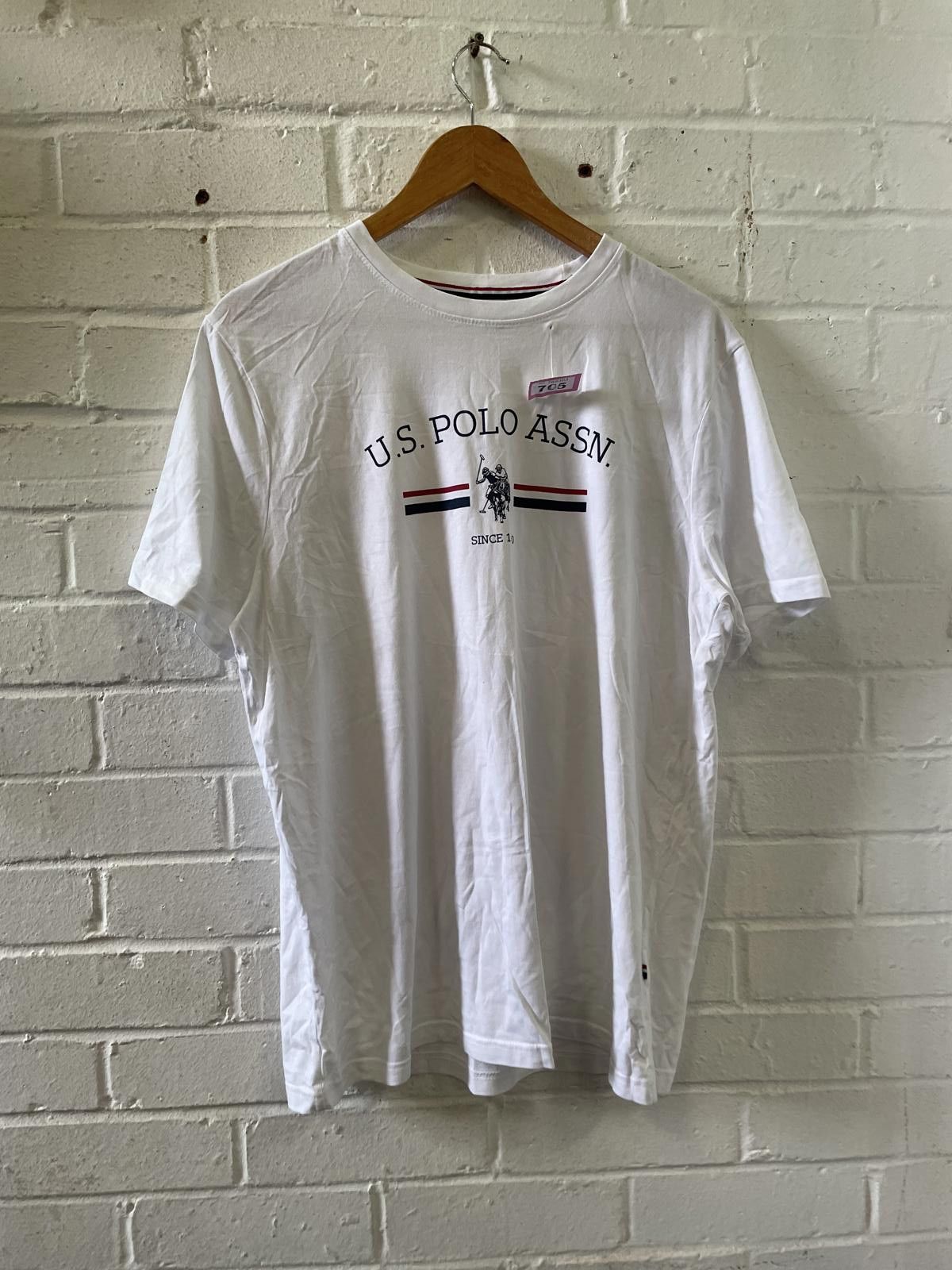 U.S. Polo Assn. U.S. Polo Assn. Men's White Short Sleeve T-Shirt Size L Size US L / EU 52-54 / 3 - 1 Thumbnail