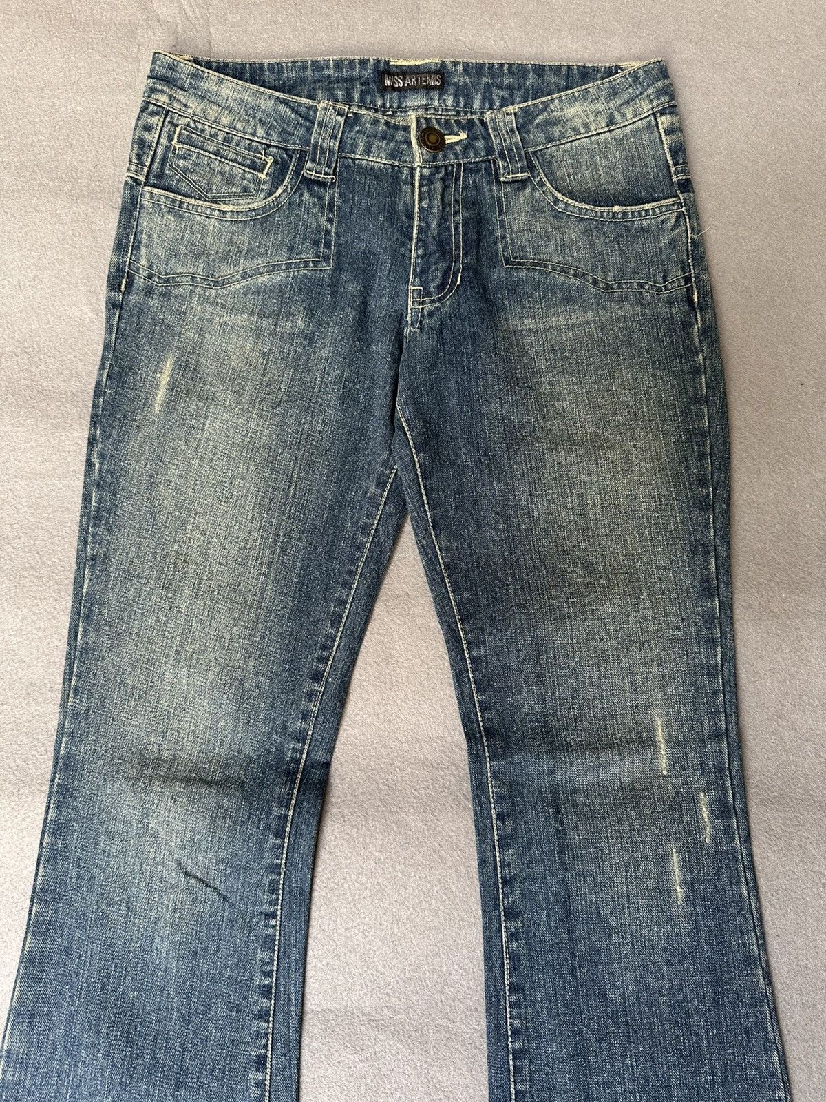 Japanese Brand FLARE Miss Artemis Tribal Design Low Rise Denim Size US 28 / EU 44 - 4 Thumbnail