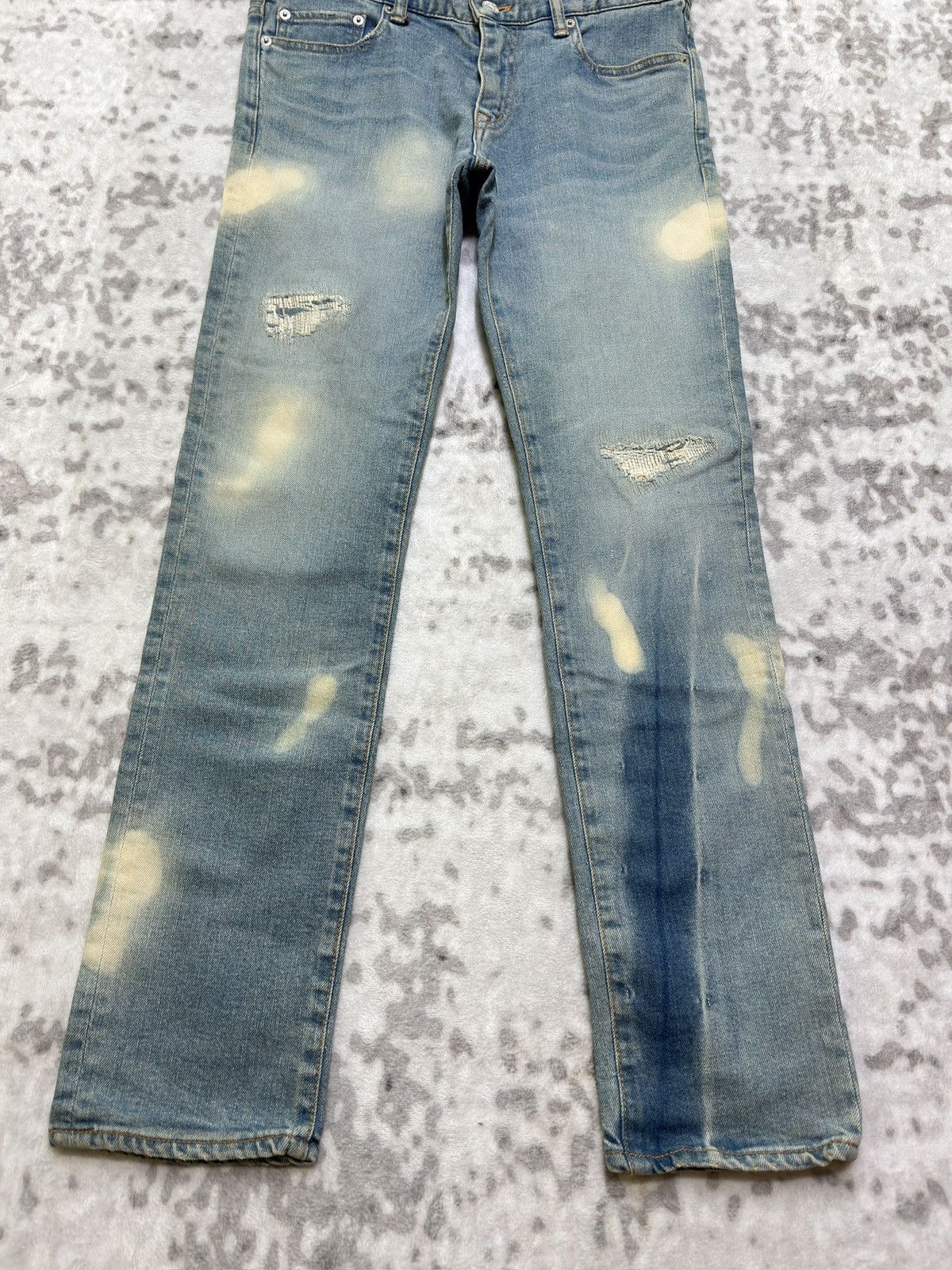 PHENOMENON Rare Phenomenon Archive Skinny Bleached Distressed Denim Size US 30 / EU 46 - 6 Thumbnail