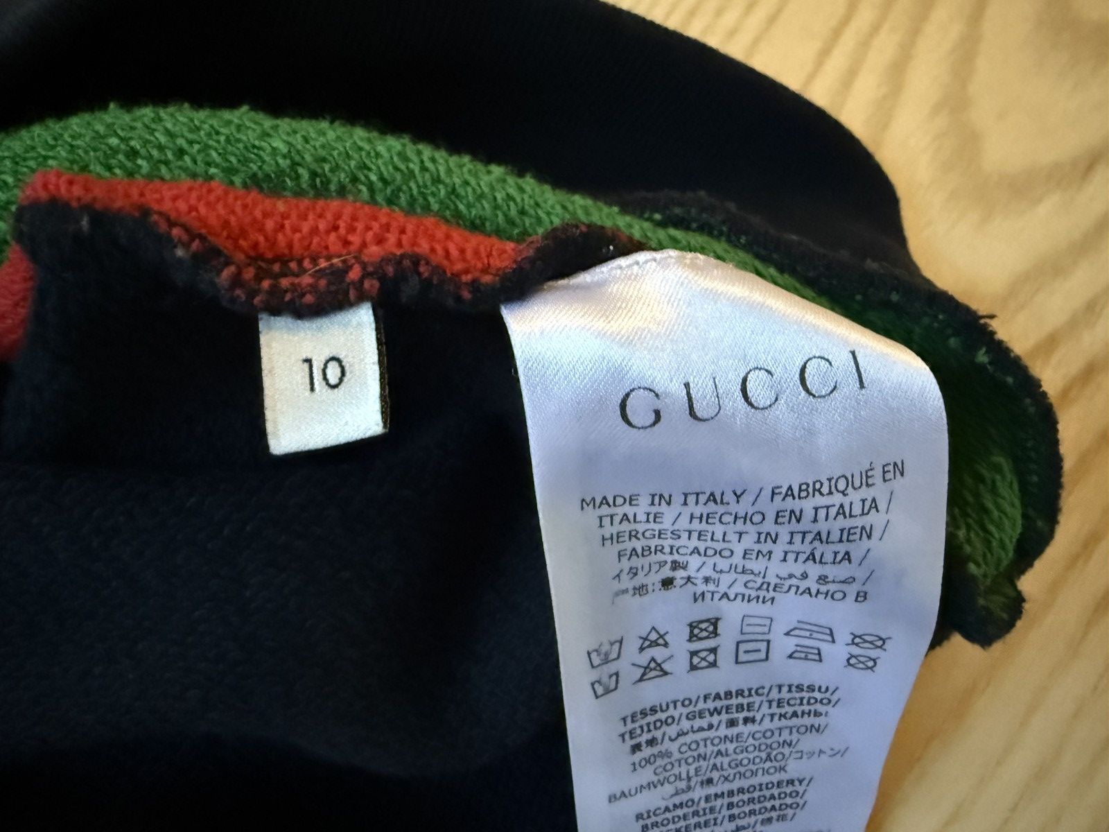 Gucci Gucci Kids Black Cotton Embroidered Sequined Logo Sweatshirt Size ONE SIZE - 14 Thumbnail