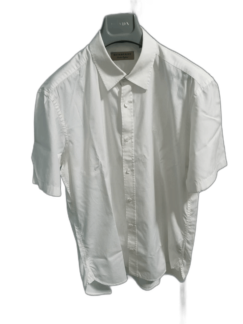 Burberry Burberry Classic White Short Sleeve Shirt Size US L / EU 52-54 / 3 - 1 Thumbnail