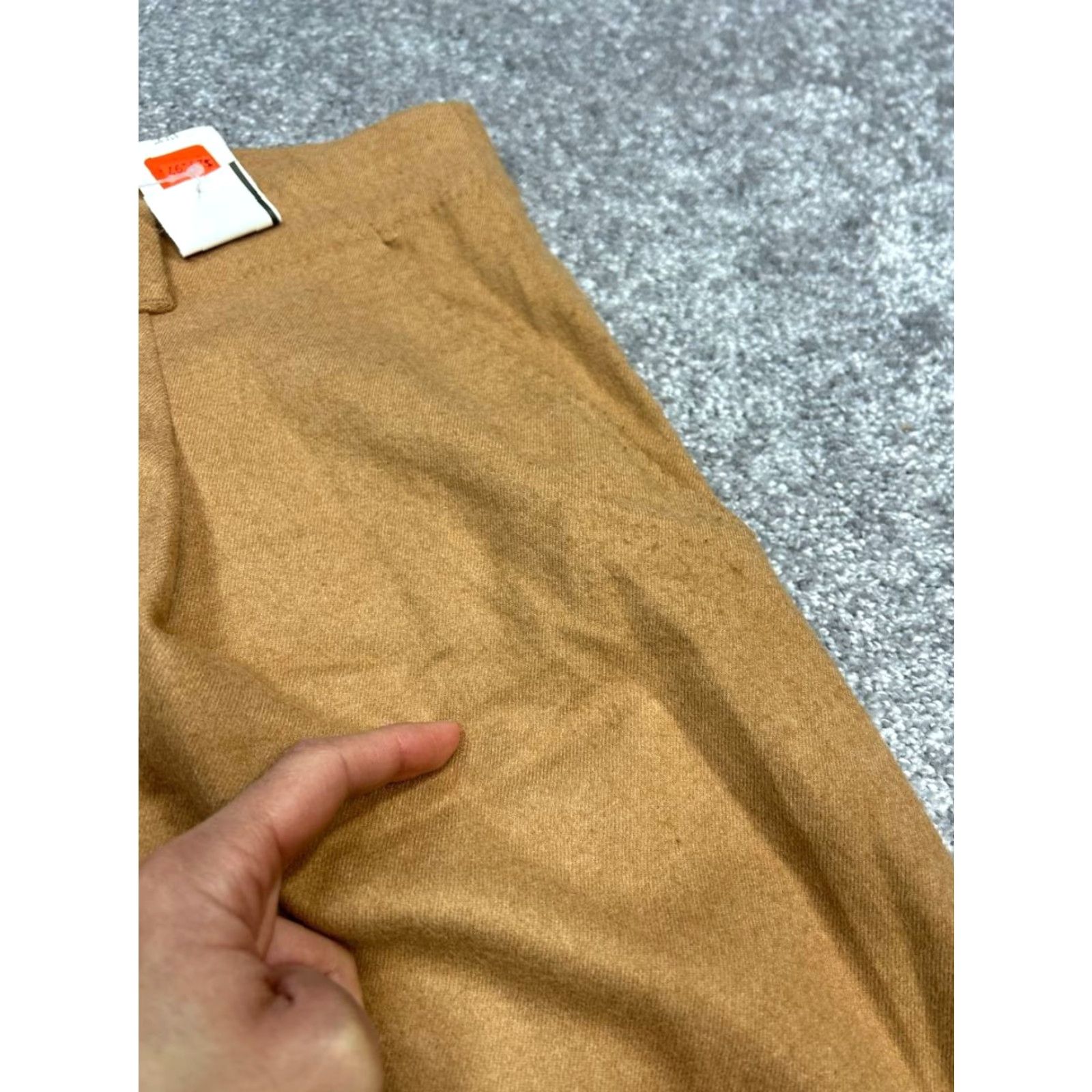 Gap Gap Dress Pants Womens 18 Brown Stretch Pleated High Rise Straight Leg Business Casual Dress Pants Womens 18 Brown Gap Size 40" / US 18 - 2 Thumbnail
